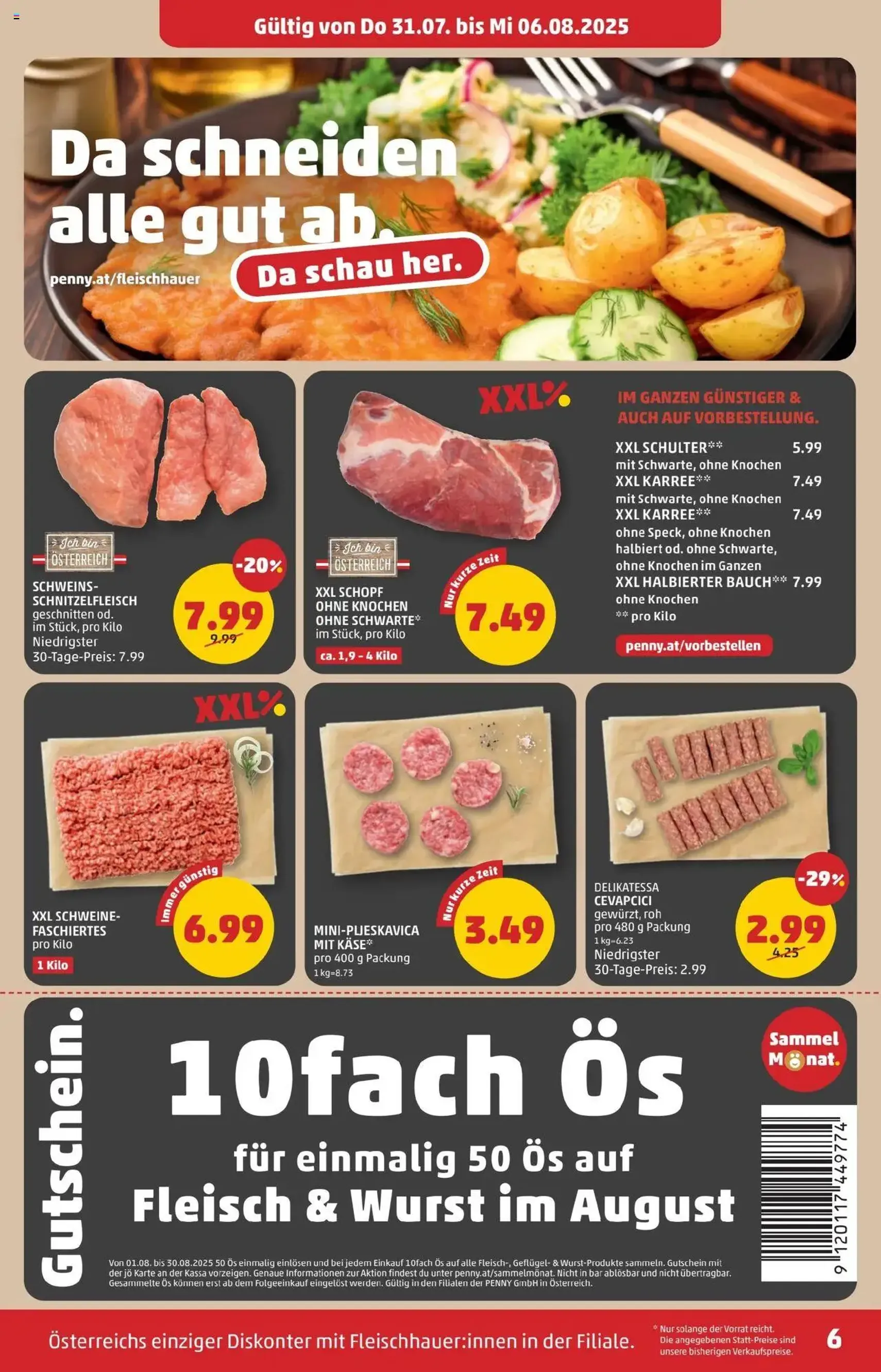 Penny Markt Flugblatt - Gültiger Prospekt ab 31.07.2025, Seite 6 von insgesamt 24