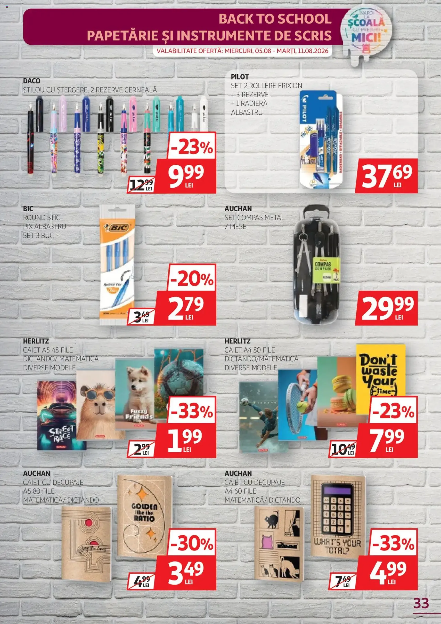 Auchan Catalog - cataloage valabile începând cu 29.07.2026 pagina 33 din 38