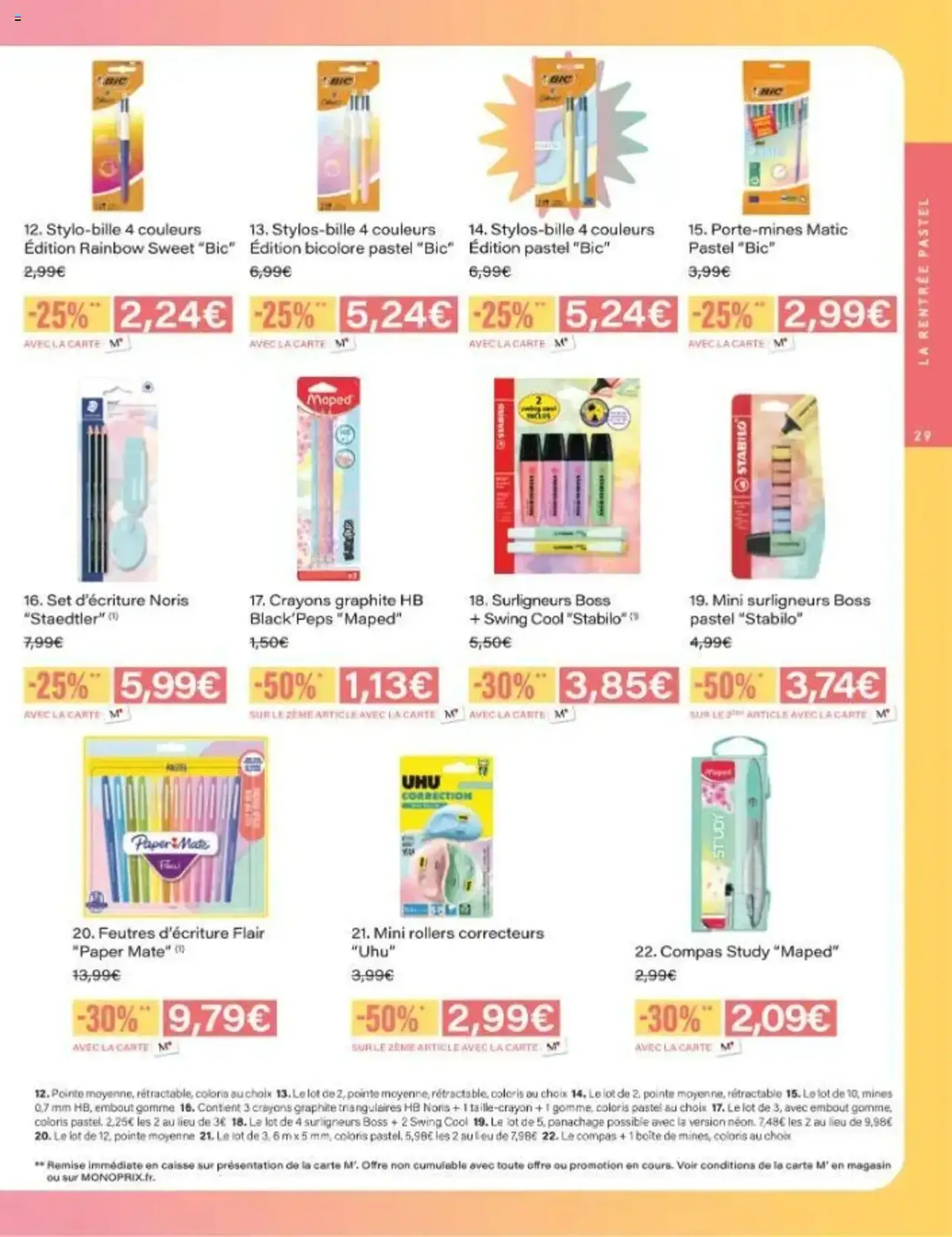 Monoprix catalogue guide de rentrée - brochure valable à partir du 05/08/2025, page 29 sur 42