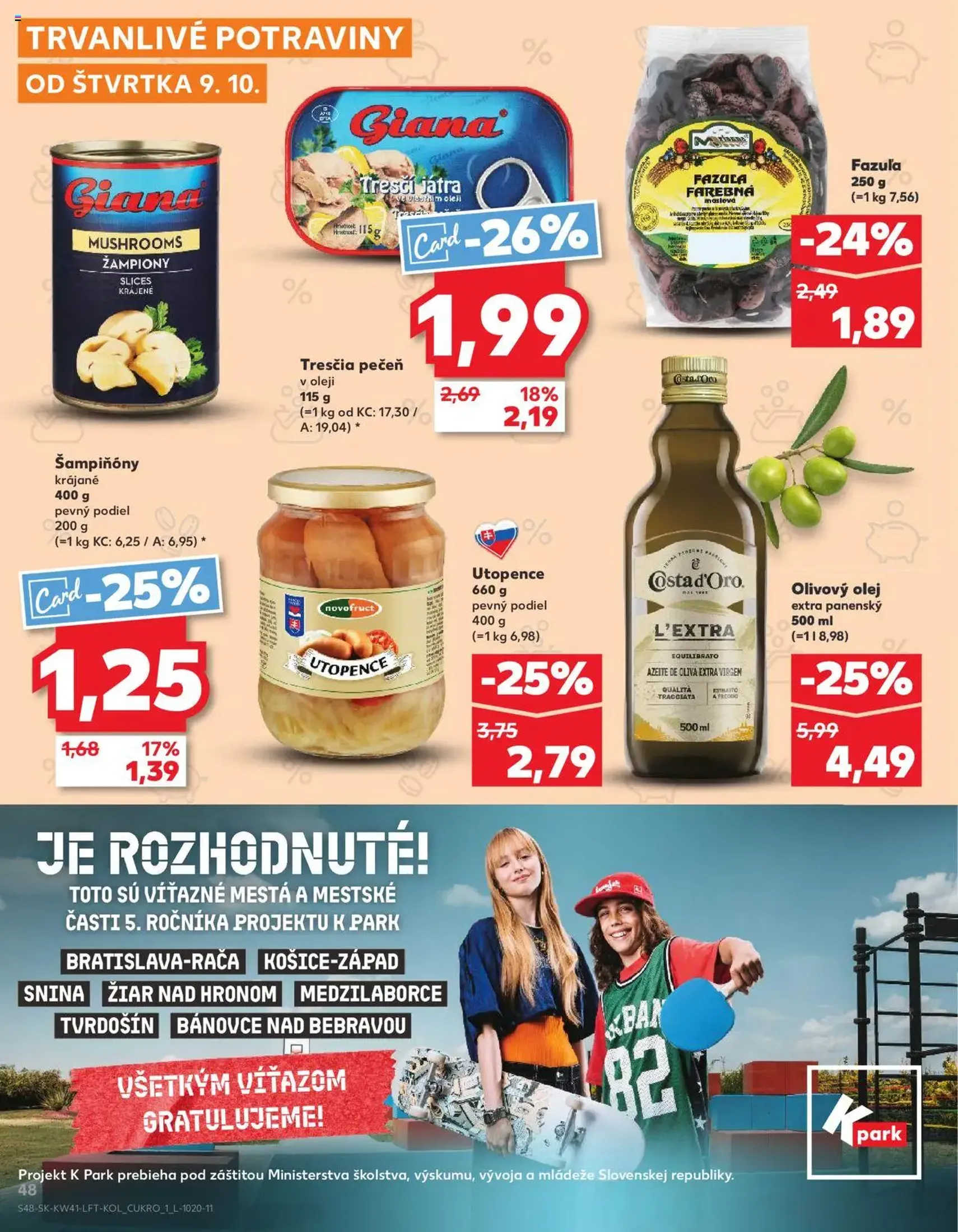 Kaufland Bratislava-Avion - platný leták od 09.10.2025 strana 48 z 80
