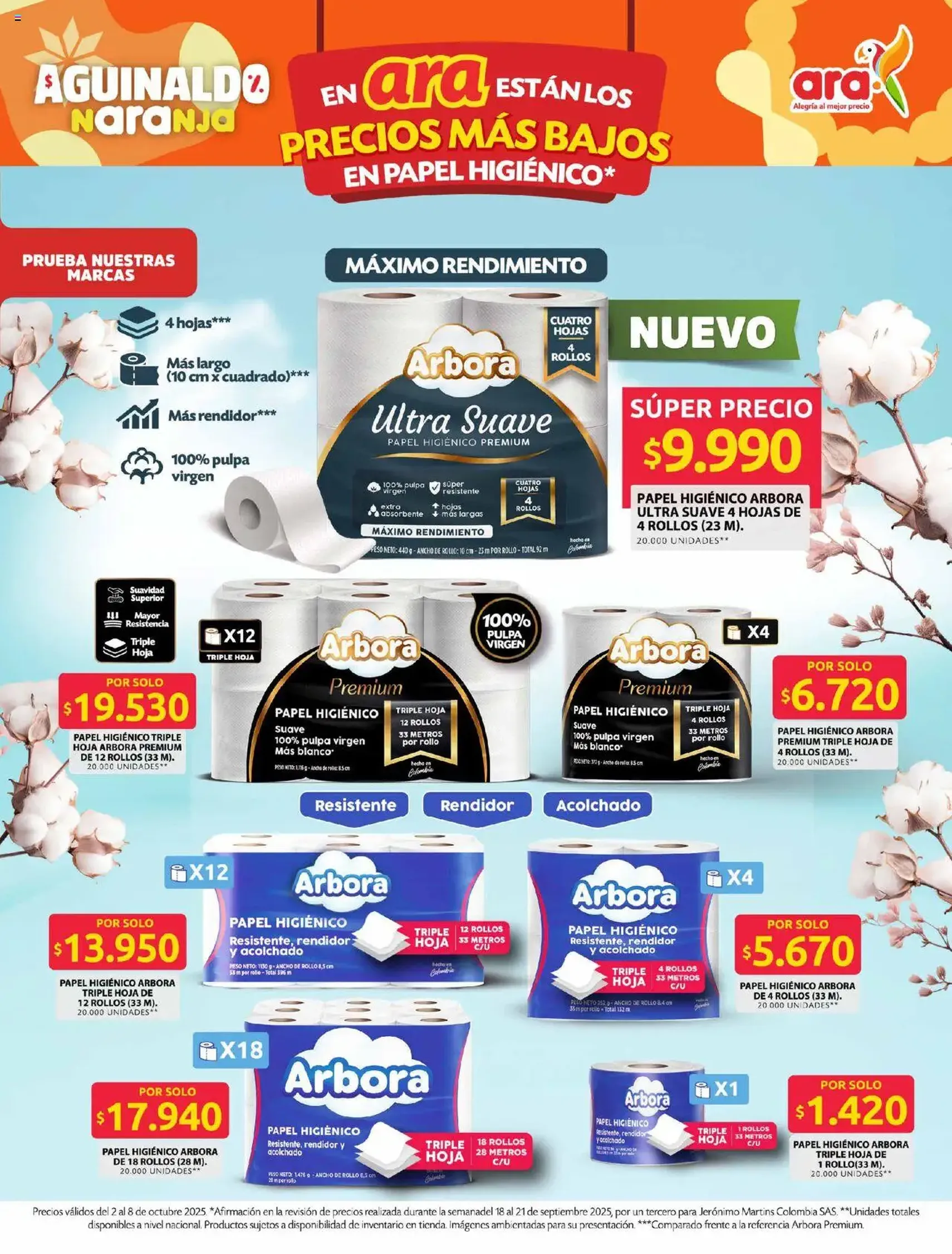 Ara - Ahorra con precios bajos y ofertas en la canasta familiar | ara - folleto válido desde 02/10/2025 página 8 de 11