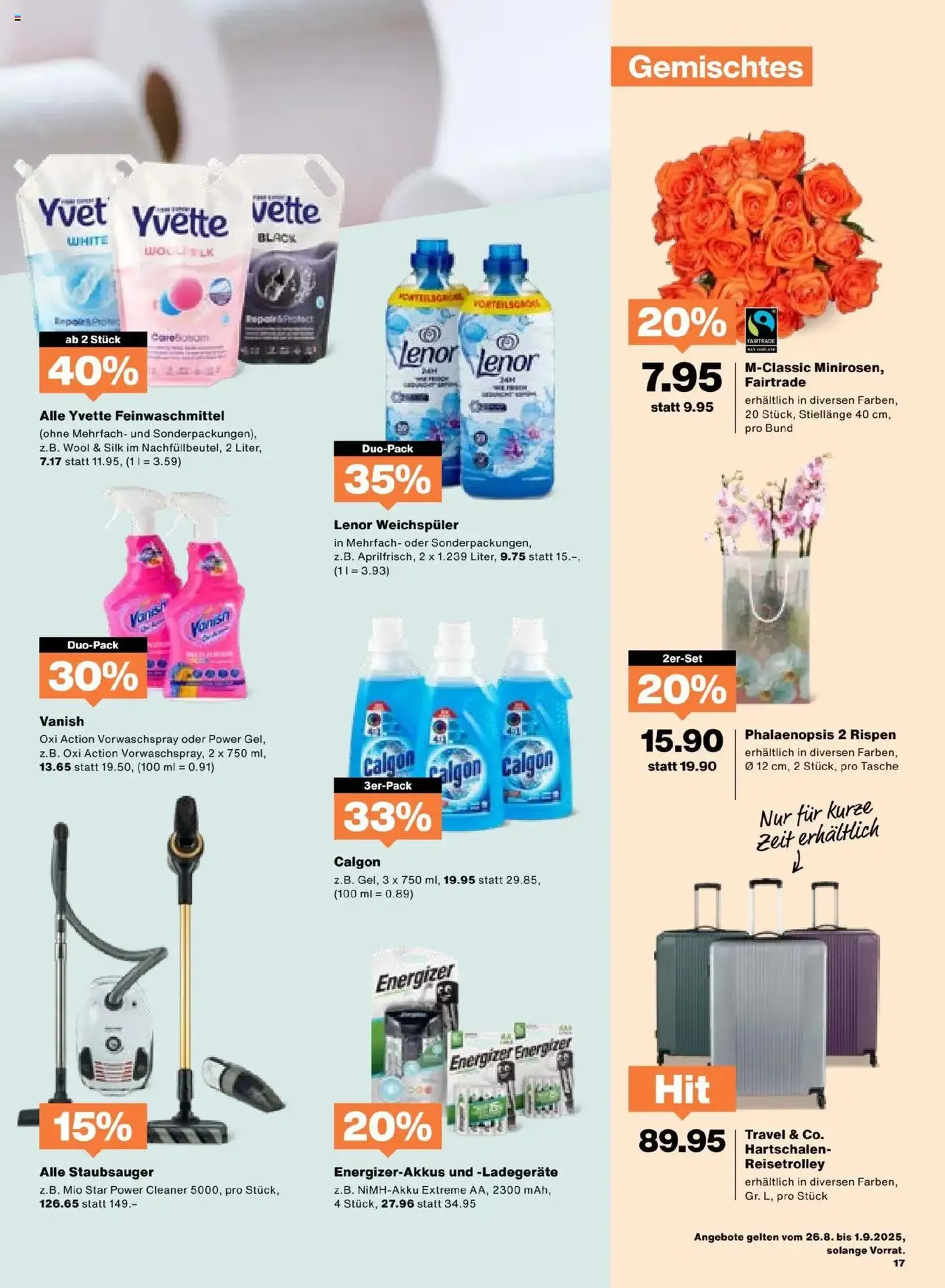 Migros Aktionen - Gültiger Prospekt ab 26.08.2025, Seite 17 von insgesamt 20 Migros Aktionen - Gültiger Prospekt ab 26.08.2025, Seite 17 von insgesamt 20
