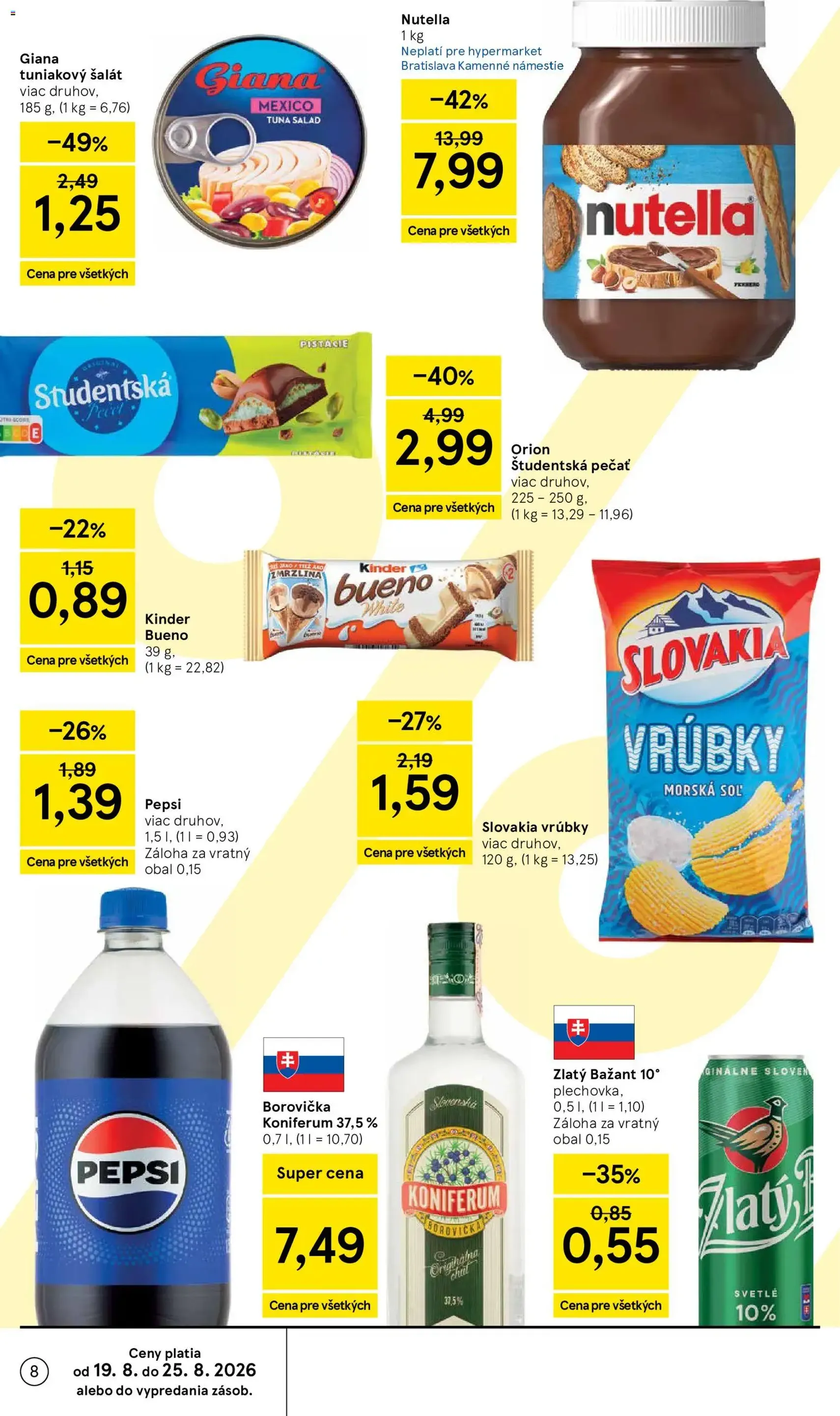 Tesco Hypermarket - leták - platný leták od 19.08.2026 strana 8 z 50