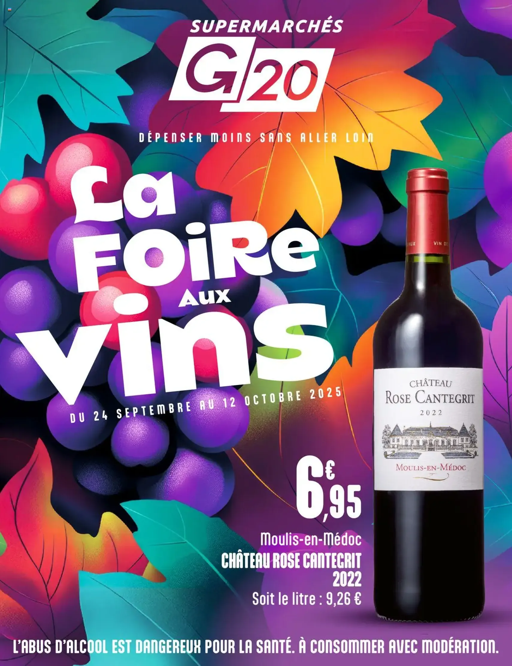 G20 Supermarchés catalogue la foire aux vins - brochure valable à partir du 24/09/2025, page 1 sur 20