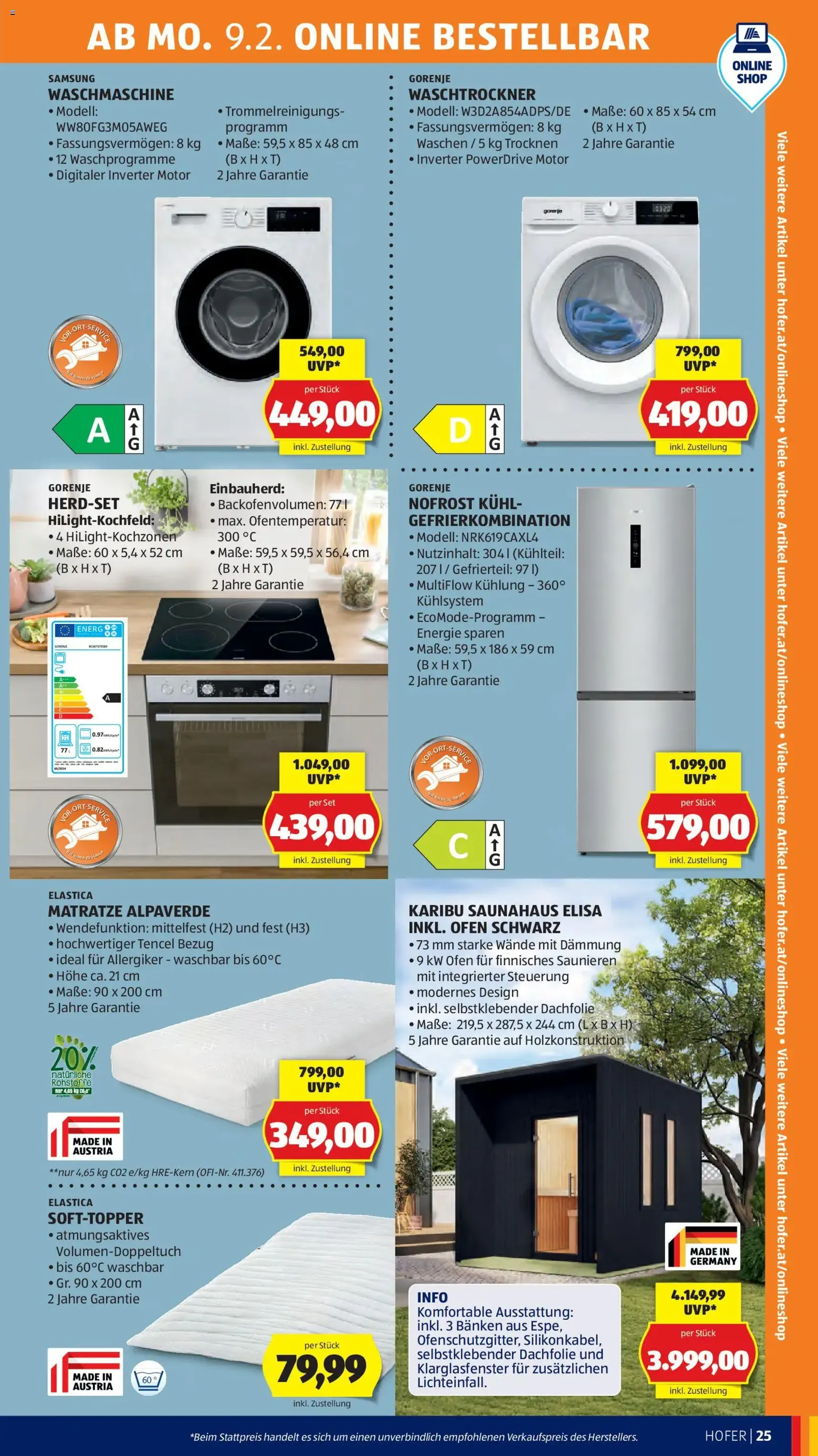 Hofer Flugblatt - Gültiger Prospekt ab 06.02.2026, Seite 29 von insgesamt 43