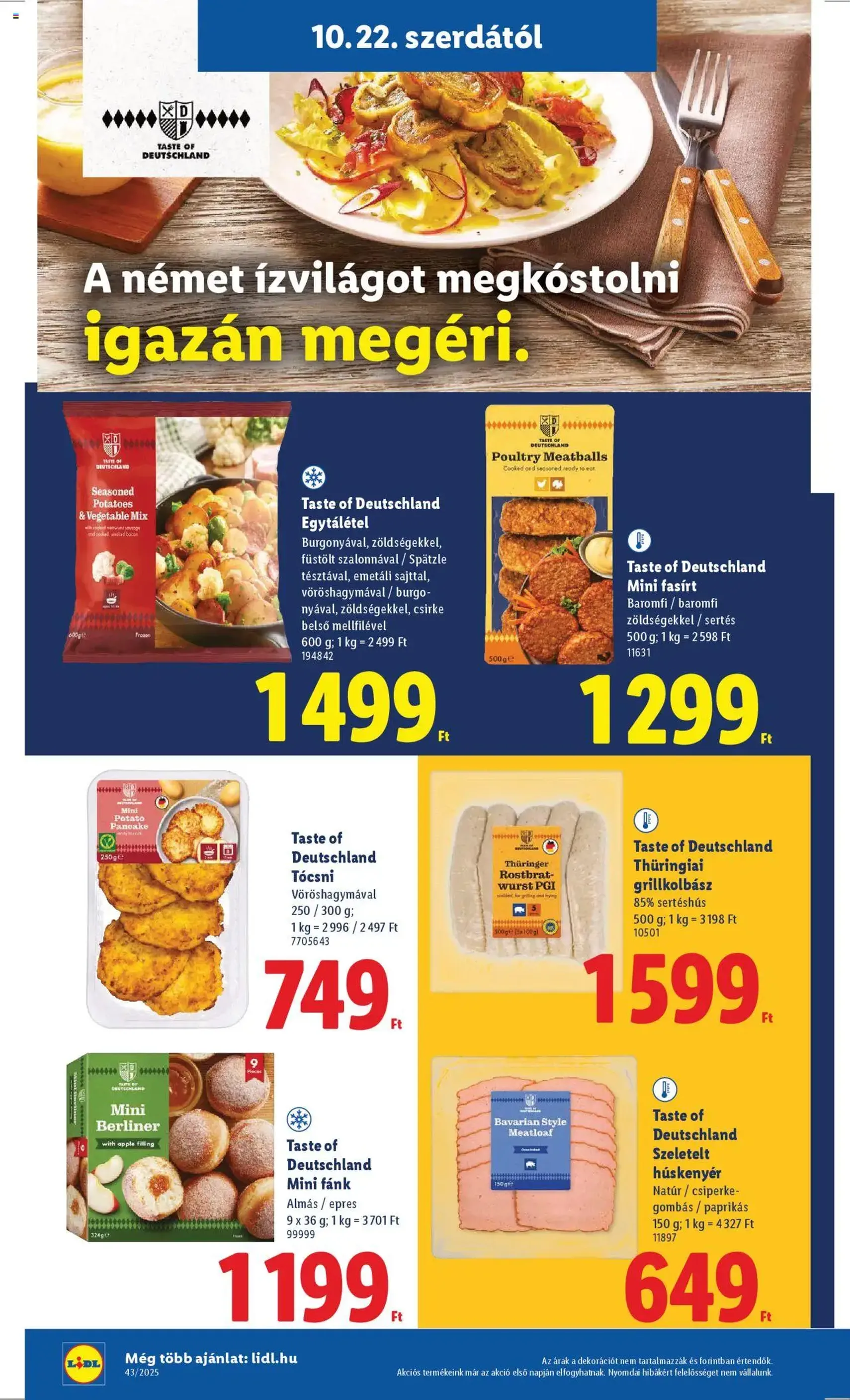 Lidl Akciós újság - 2025.10.22. érvényes szórólap 20 oldal 64 oldalból Lidl Akciós újság - 2025.10.22. érvényes szórólap 20 oldal 64 oldalból