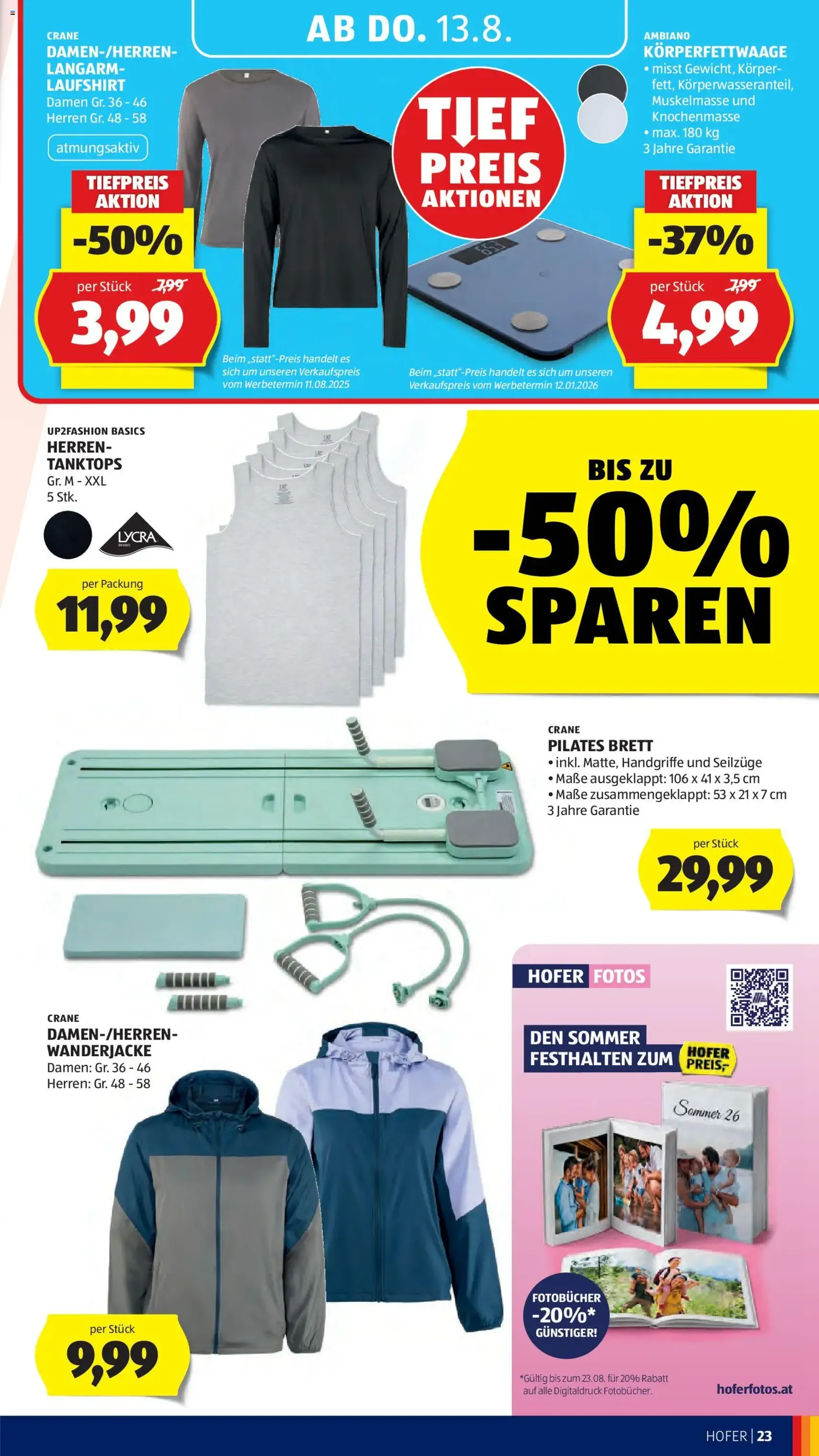 Hofer Flugblatt - Gültiger Prospekt ab 07.08.2026, Seite 37 von insgesamt 47