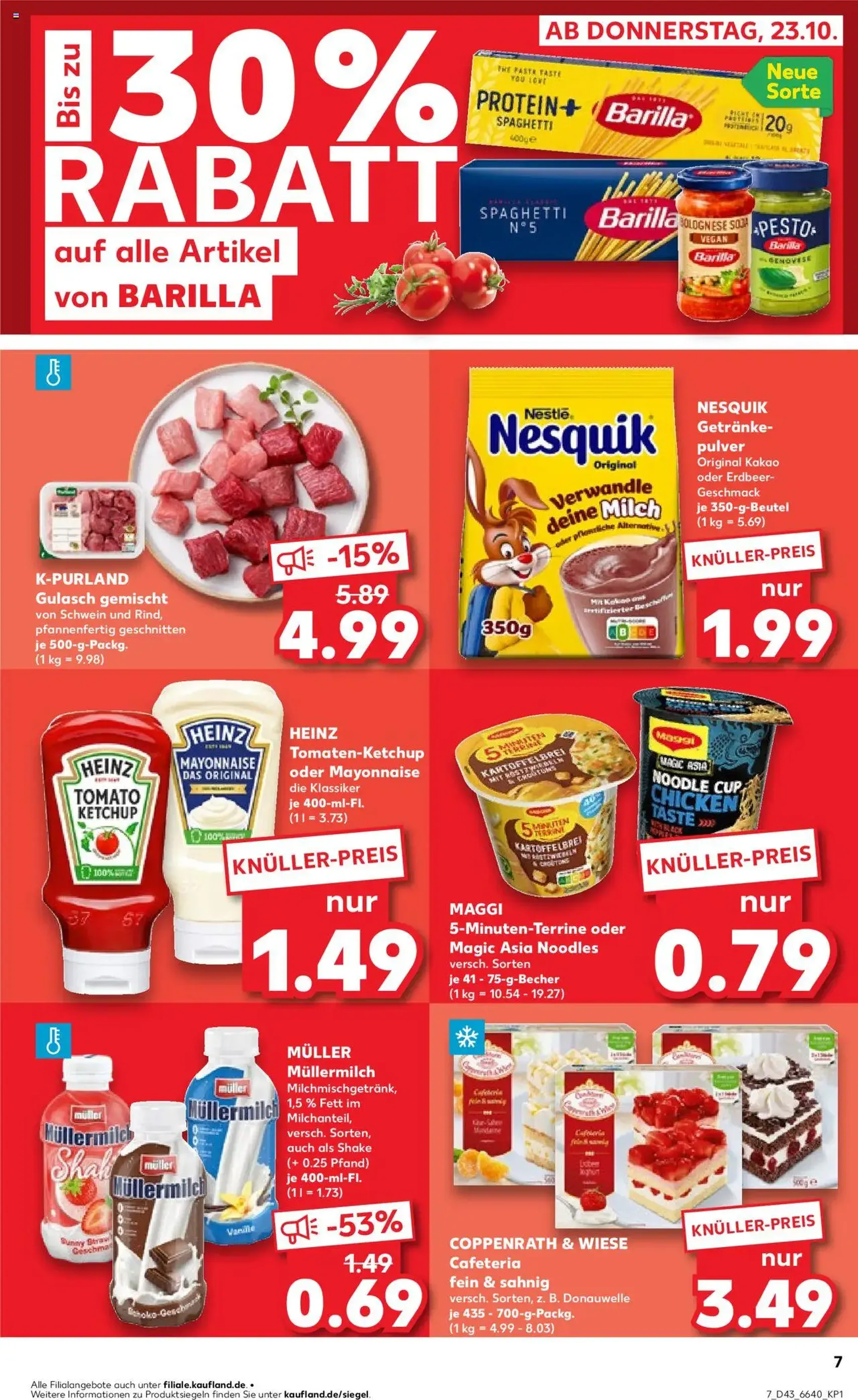 Kaufland Prospekt - Gültiger Prospekt ab 23.10.2025, Seite 7 von insgesamt 61 Kaufland Prospekt - Gültiger Prospekt ab 23.10.2025, Seite 7 von insgesamt 61