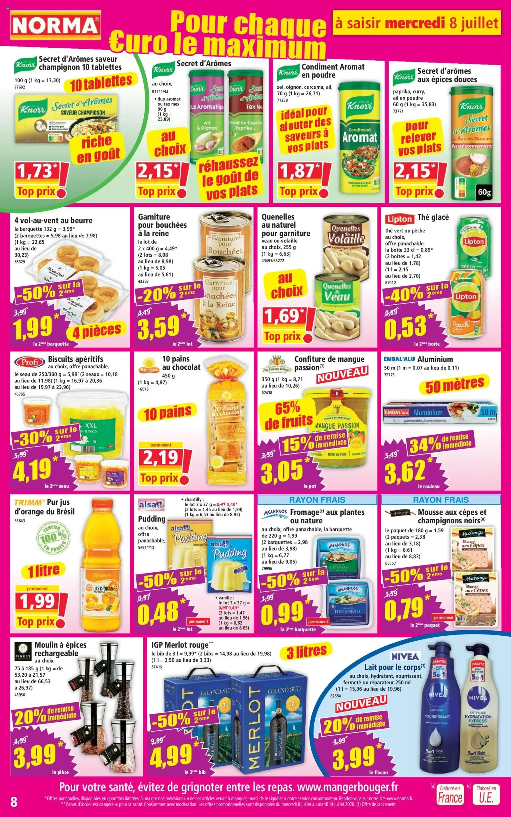 Norma catalogue - brochure valable à partir du 08/07/2026, page 8 sur 12