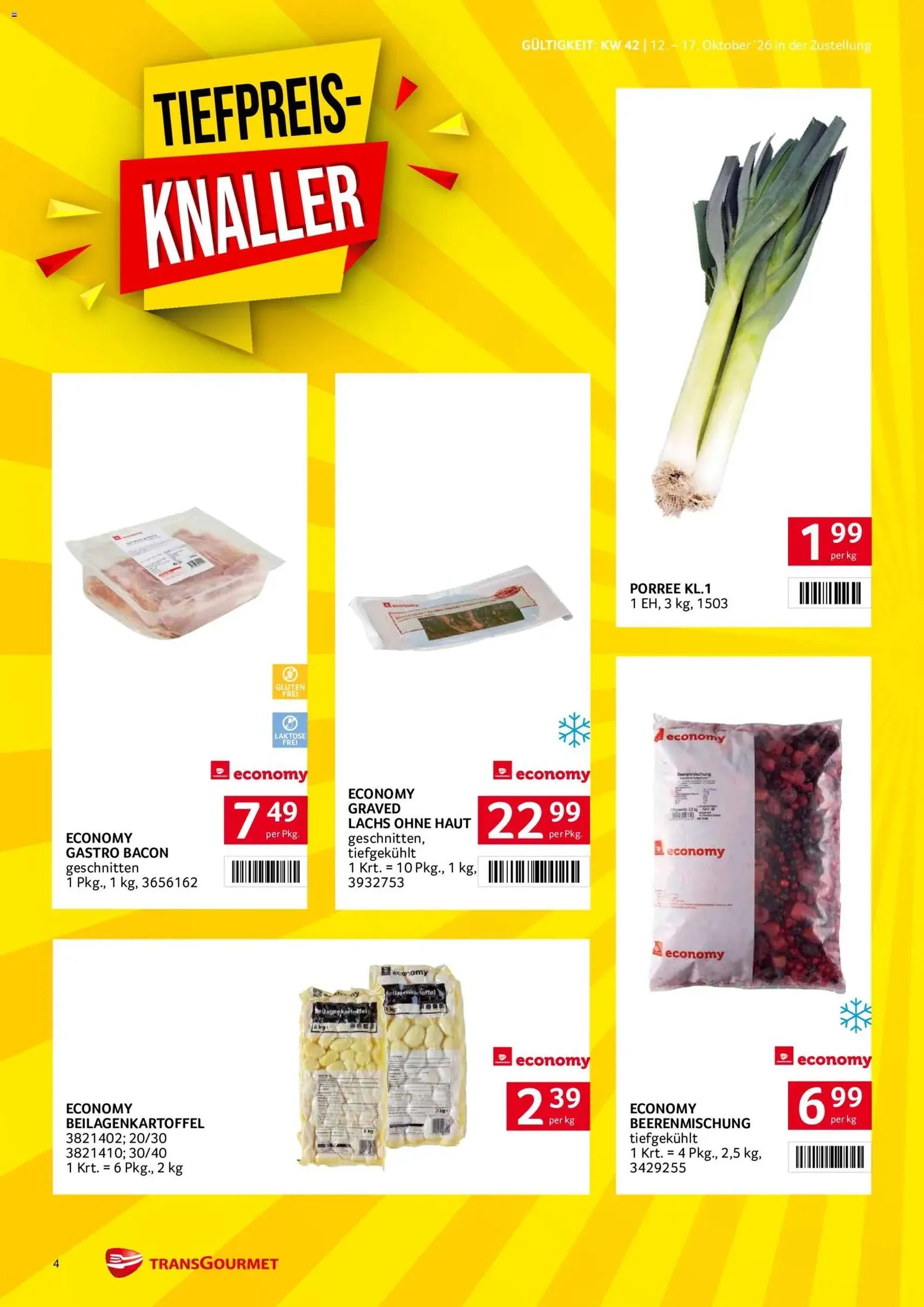 Transgourmet Flugblatt - Gültiger Prospekt ab 11.10.2026, Seite 4 von insgesamt 32