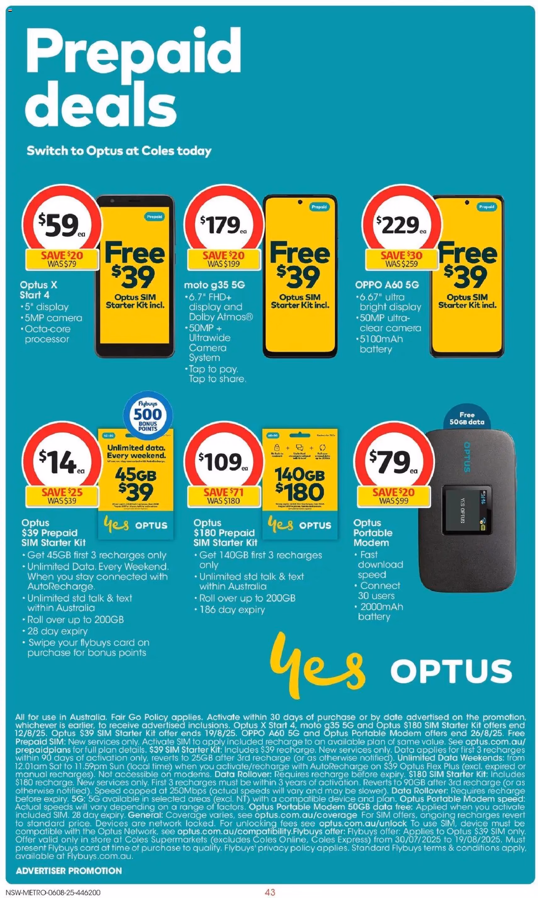 Coles Catalogue NSW - valid flyer from 06/08/2025, page 43 of 47 Coles Catalogue NSW - valid flyer from 06/08/2025, page 43 of 47