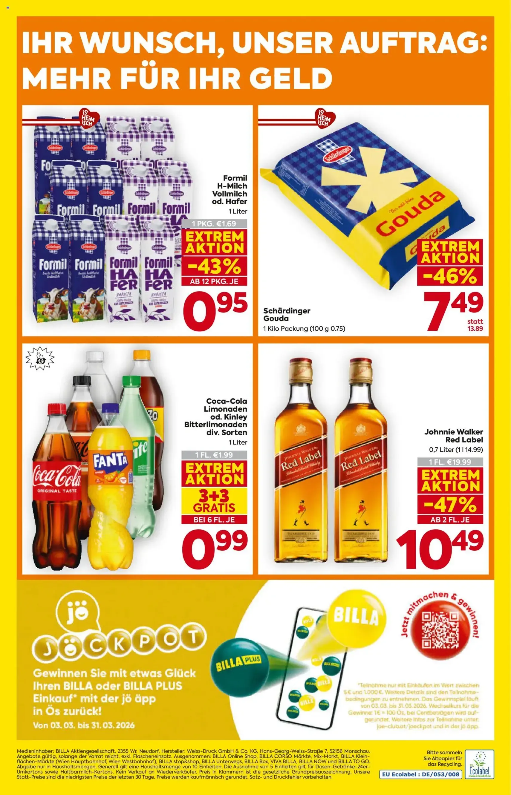 Billa - Flugblatt - Gültiger Prospekt ab 05.03.2026, Seite 16 von insgesamt 16