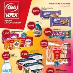 CBA Verex leták - náhľad letáku platný od 06.11.2025