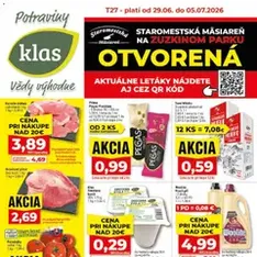 Klas leták - náhľad letáku platný od 29.06.2026