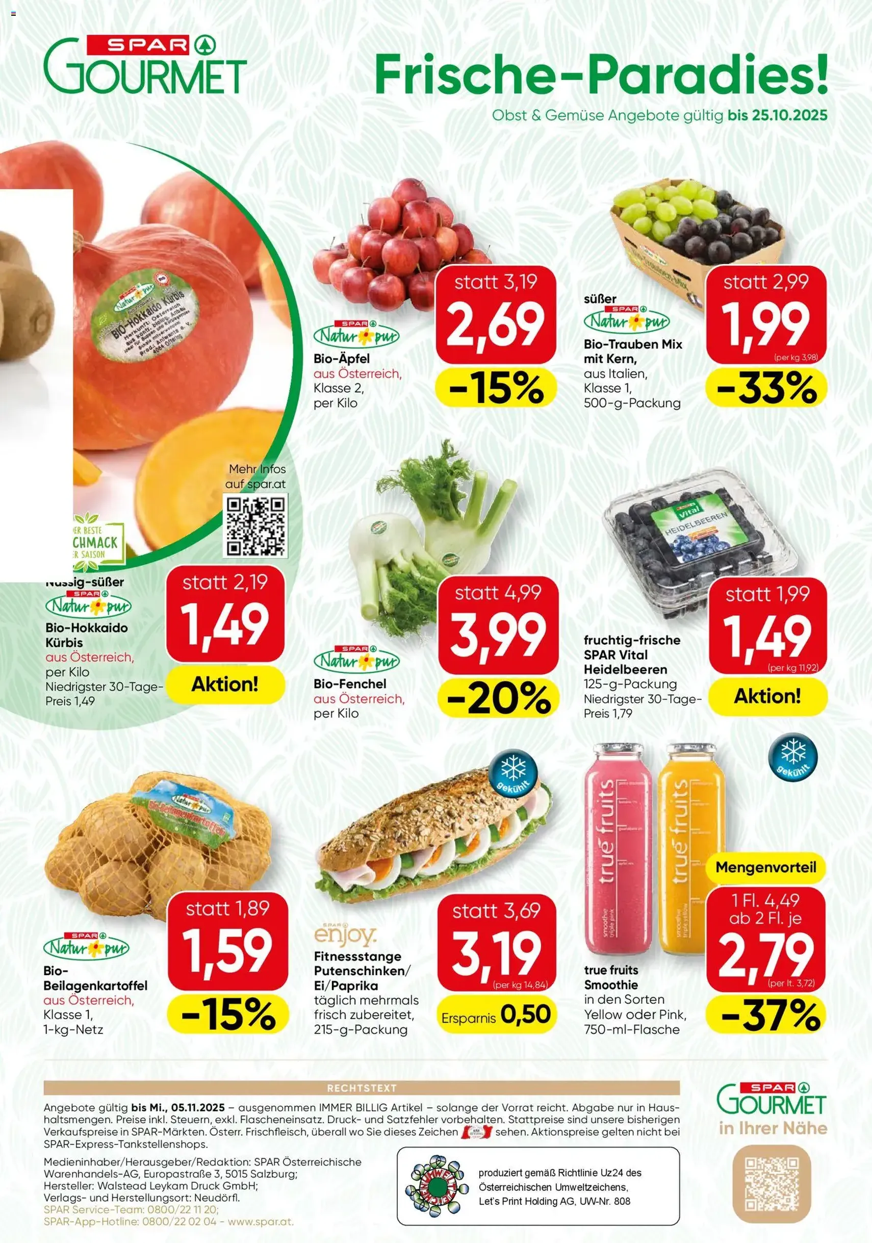 SPAR Gourmet Flugblatt - Gültiger Prospekt ab 23.10.2025, Seite 12 von insgesamt 12