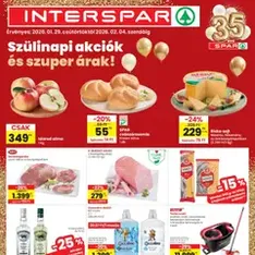 Interspar Akciós újság - szórólap előnézete érvényes 2026.01.29. -tól