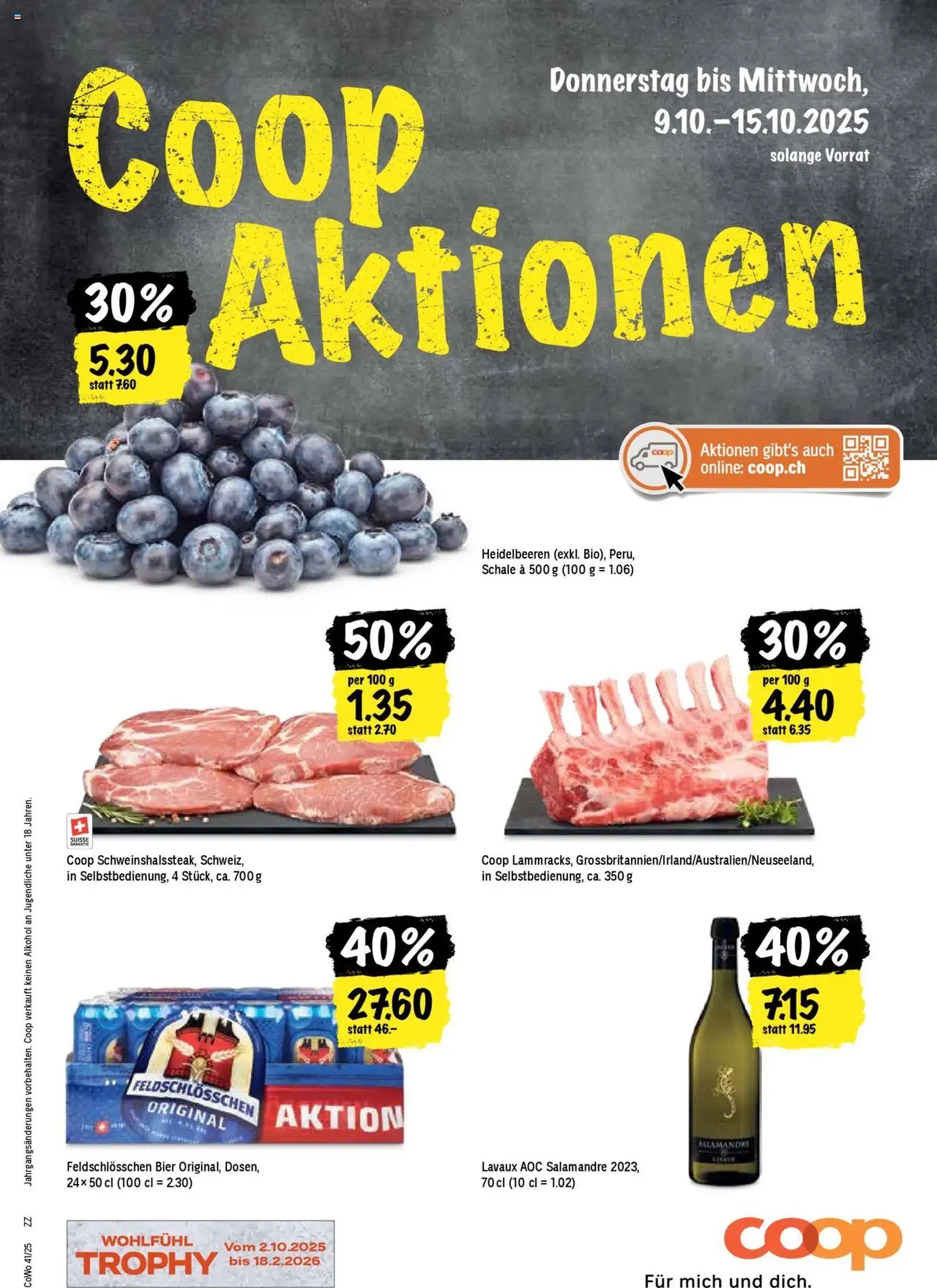 Coop Aktionen - Gültiger Prospekt ab 09.10.2025, Seite 1 von insgesamt 24