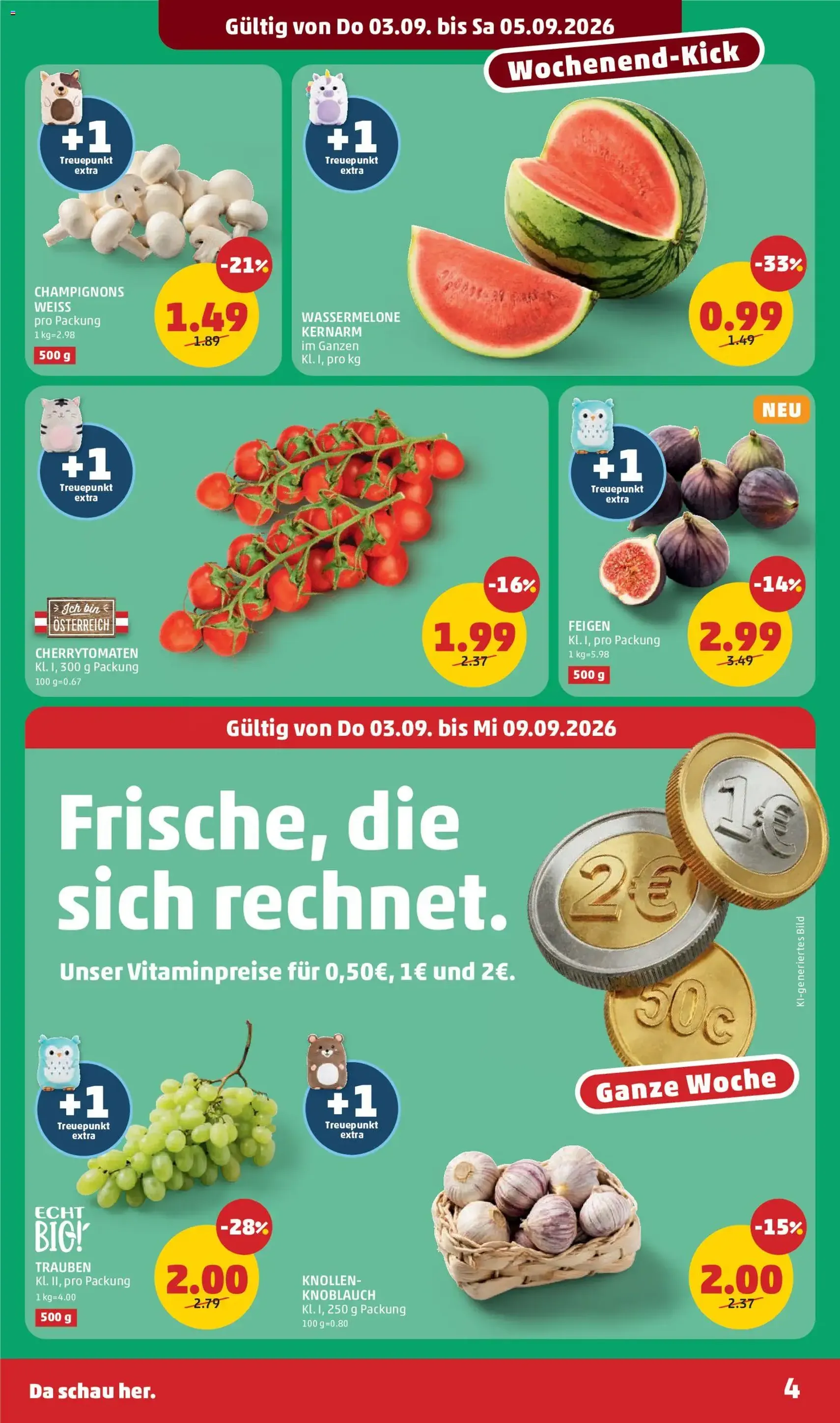 Penny Markt Flugblatt - Gültiger Prospekt ab 03.09.2026, Seite 4 von insgesamt 32