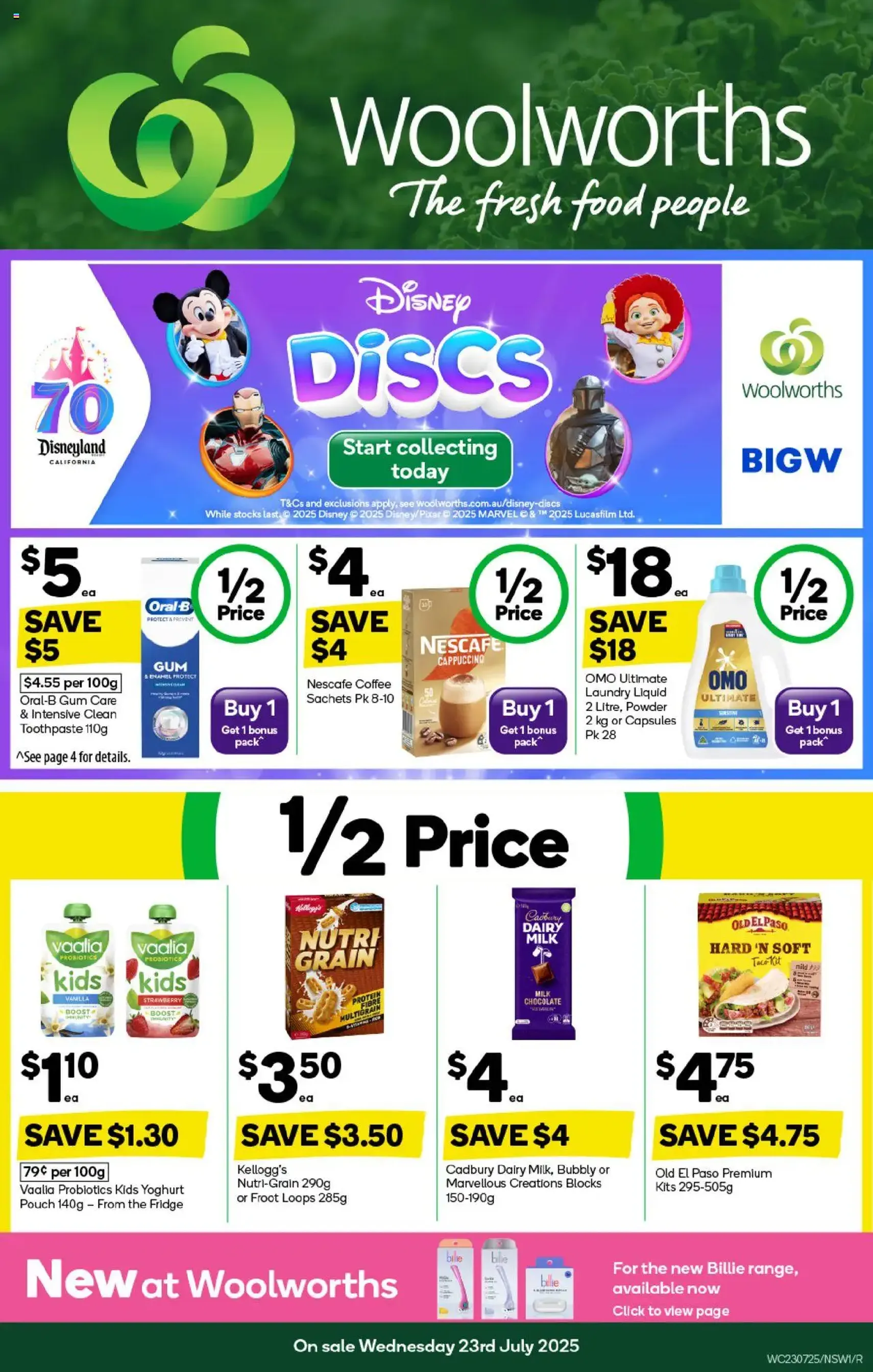 Weekly catalogue Woolworths NSW 23/07 - valid flyer from 23/07/2025, page 1 of 52 Weekly catalogue Woolworths NSW 23/07 - valid flyer from 23/07/2025, page 1 of 52