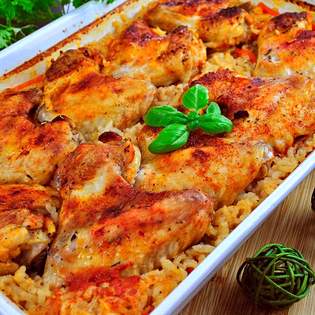 Previsualización de la receta Alitas de pollo en arroz