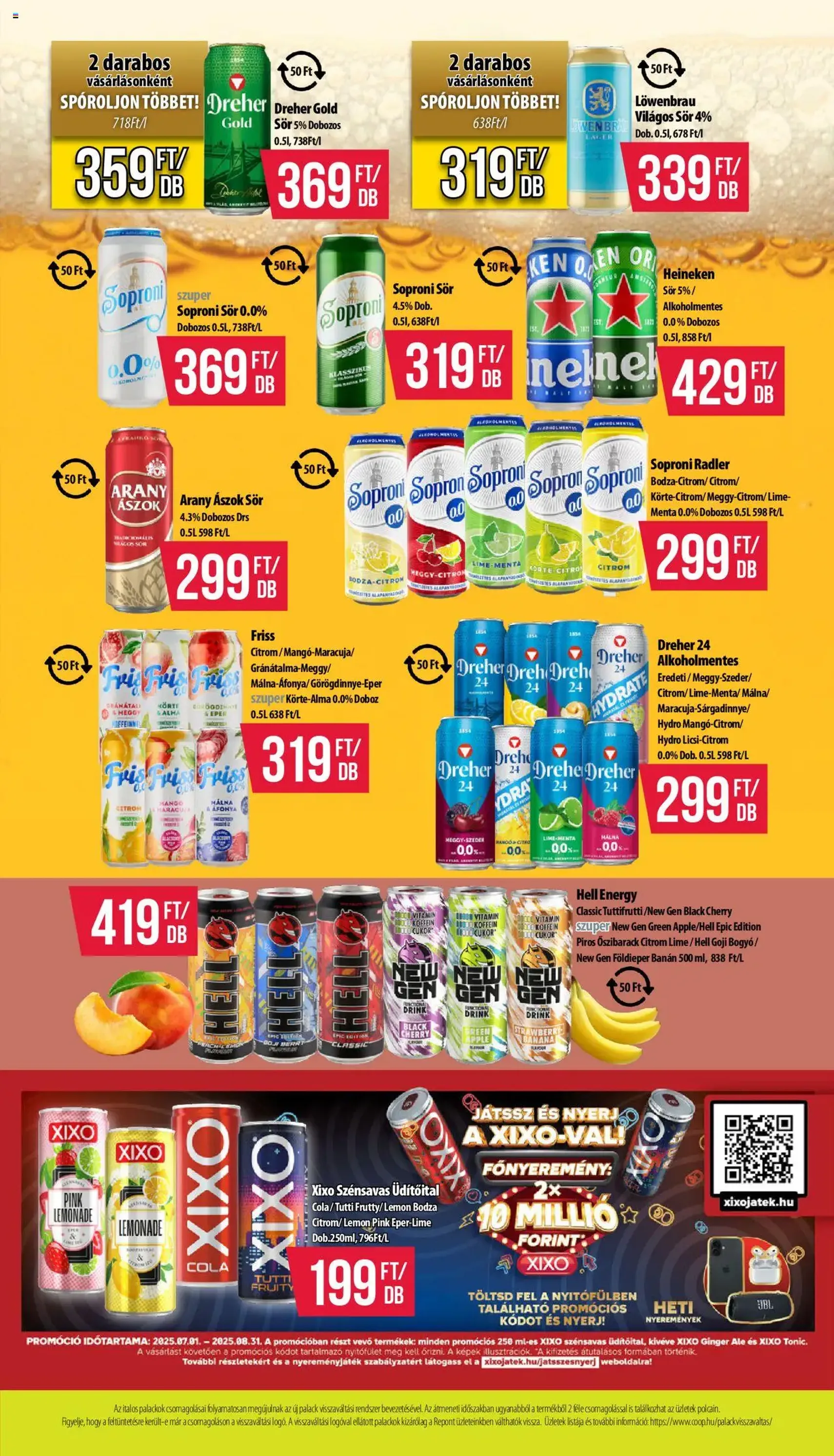 COOP - Coop Akciósújságok - Coop Hétforrás szórólap 2025. augusztus 3-4-5. hét - 2025.08.14. érvényes szórólap 9 oldal 12 oldalból COOP - Coop Akciósújságok - Coop Hétforrás szórólap 2025. augusztus 3-4-5. hét - 2025.08.14. érvényes szórólap 9 oldal 12 oldalból