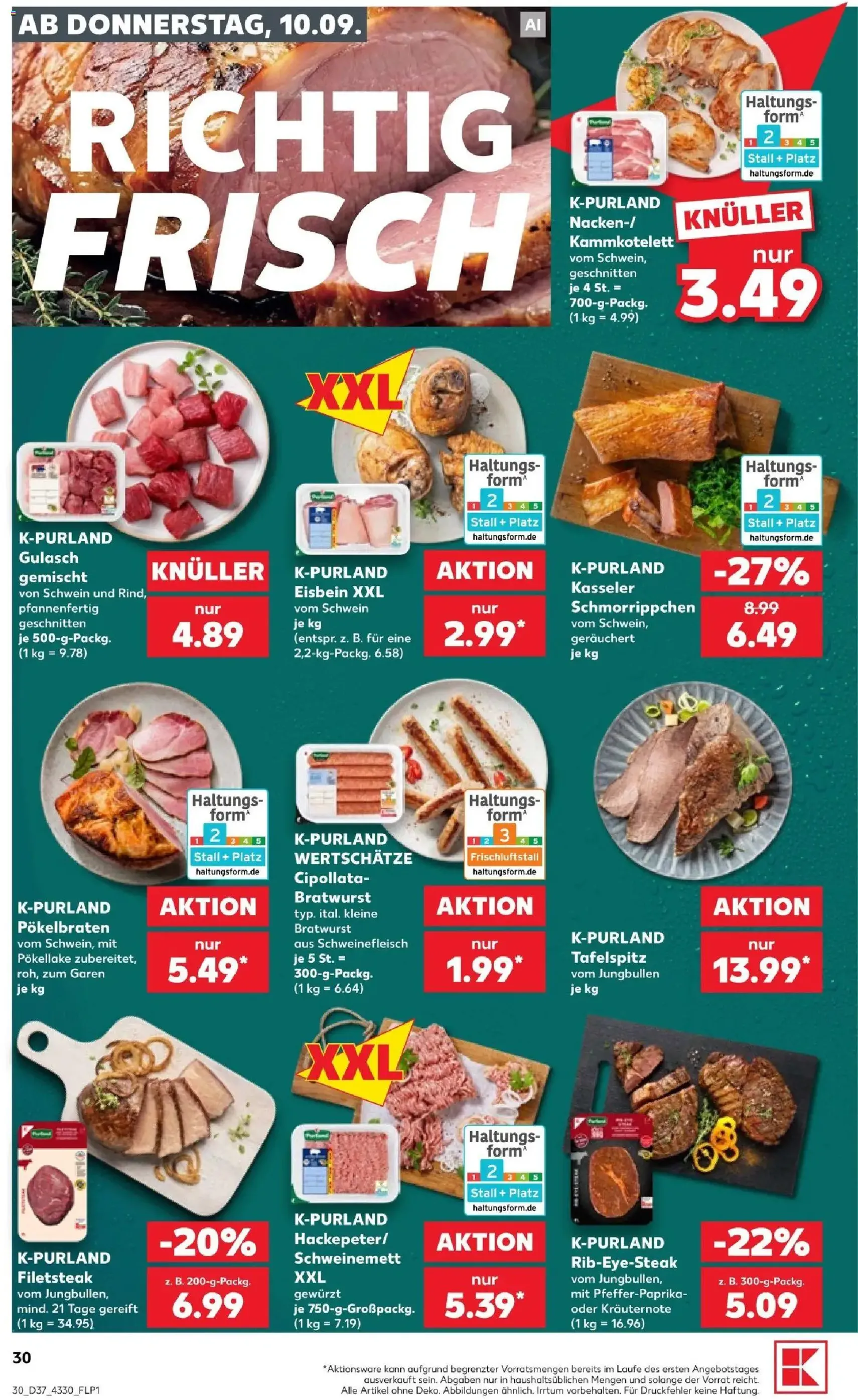 Kaufland Prospekt - Gültiger Prospekt ab 10.09.2026, Seite 30 von insgesamt 66