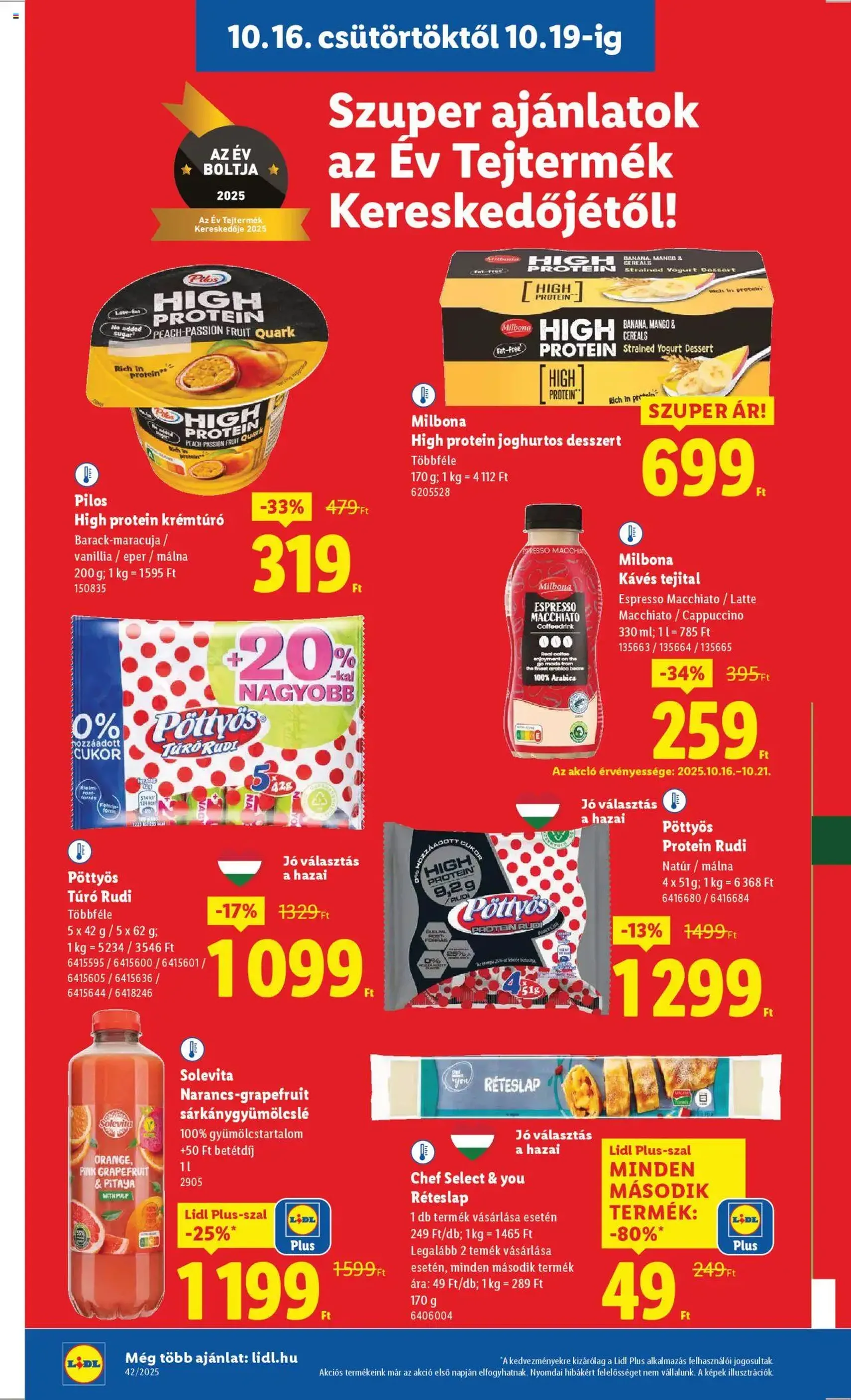 Lidl Akciós újság - 2025.10.16. érvényes szórólap 8 oldal 68 oldalból Lidl Akciós újság - 2025.10.16. érvényes szórólap 8 oldal 68 oldalból