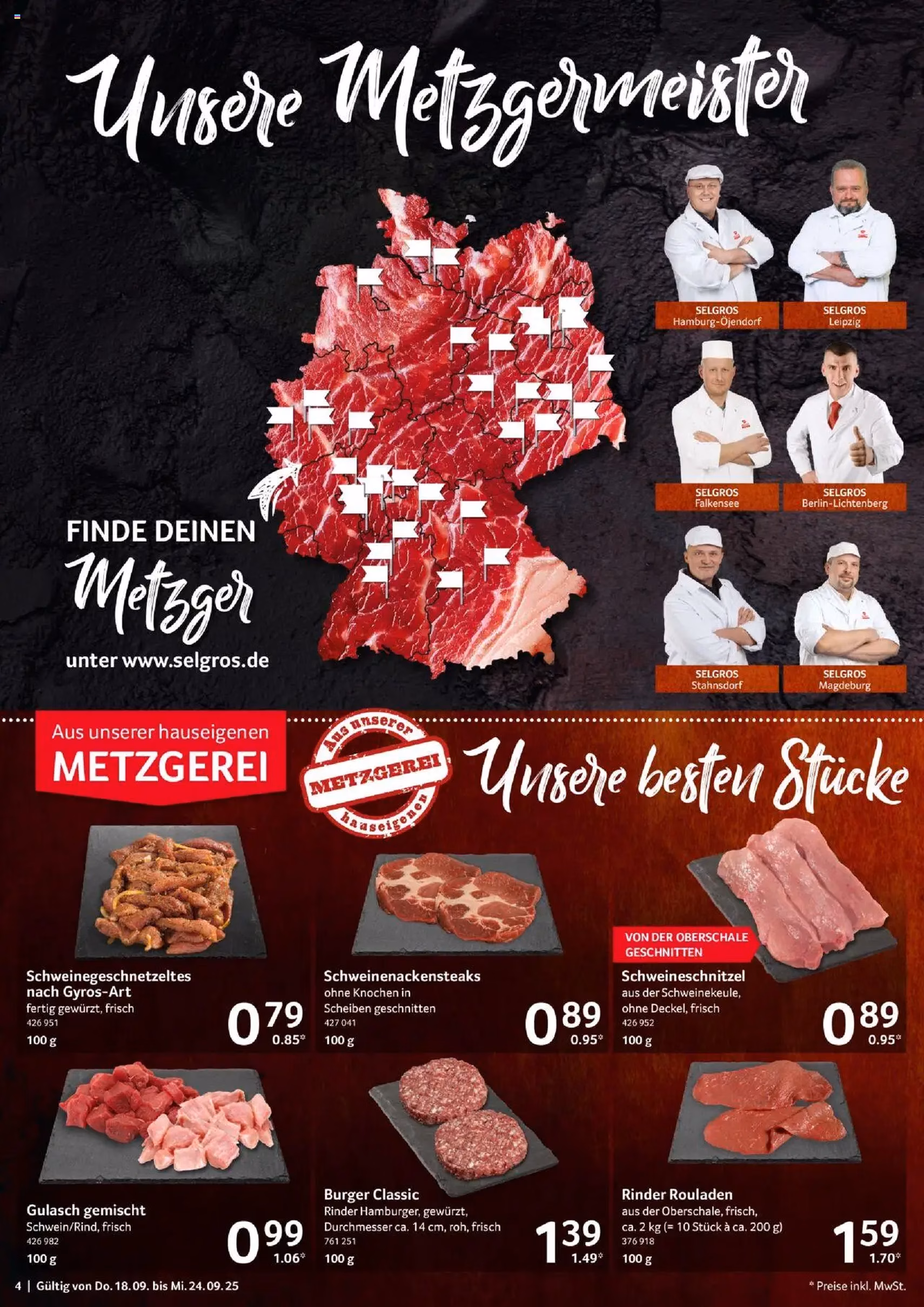Selgros Prospekt - Gültiger Prospekt ab 18.09.2025, Seite 4 von insgesamt 24 Selgros Prospekt - Gültiger Prospekt ab 18.09.2025, Seite 4 von insgesamt 24
