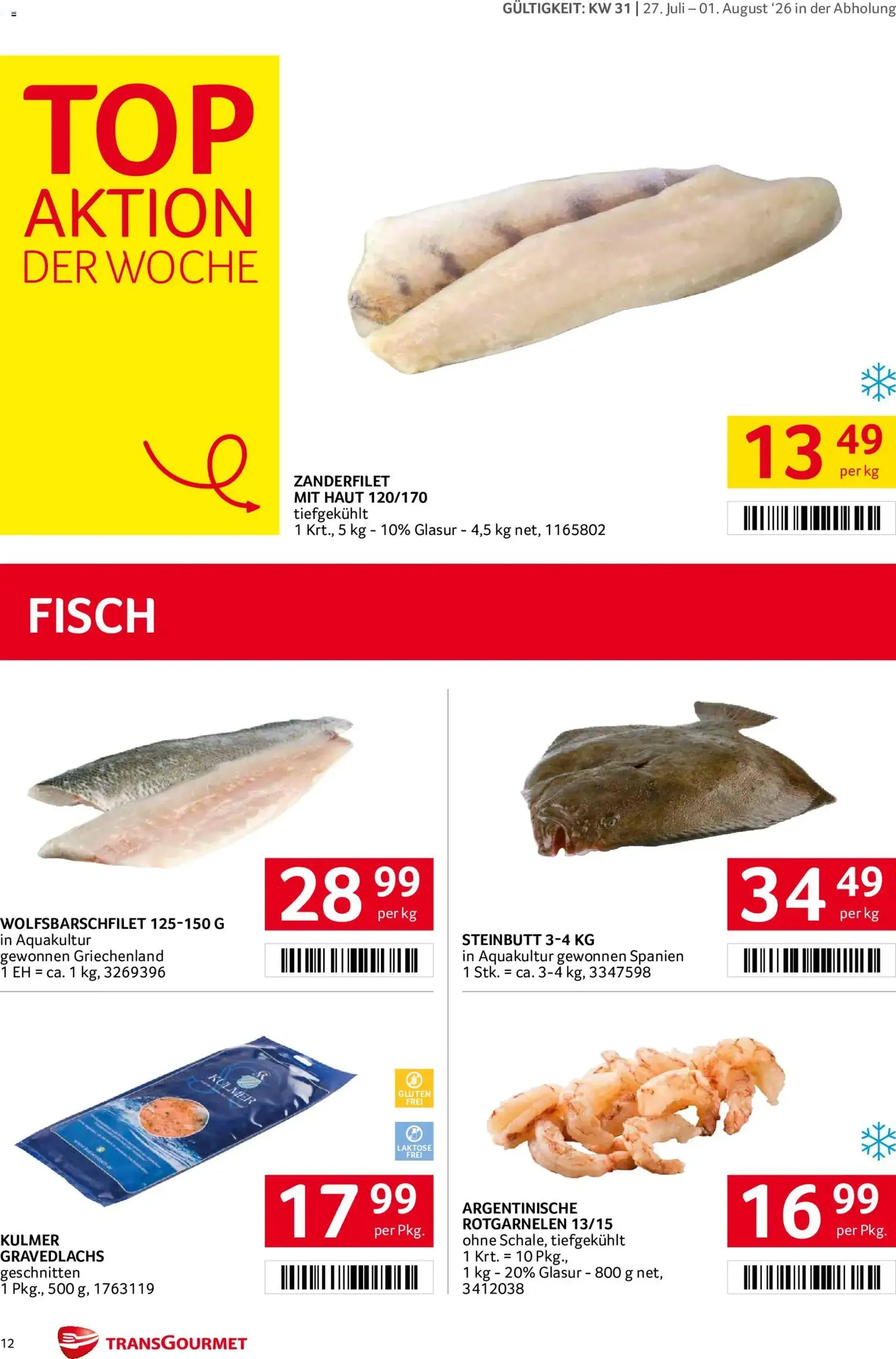 Transgourmet Flugblatt - Gültiger Prospekt ab 27.07.2026, Seite 12 von insgesamt 32
