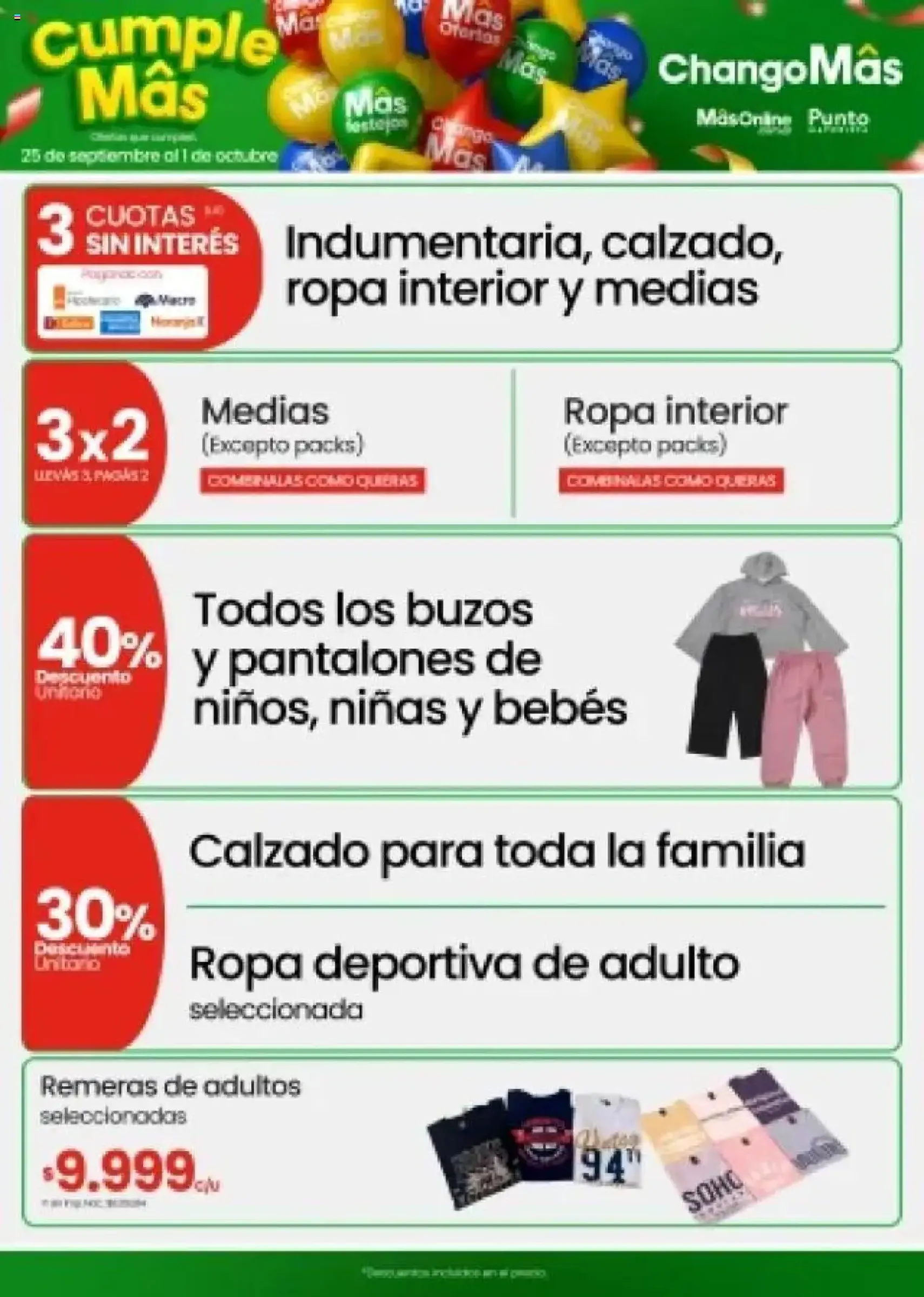 Changomas ofertas - folleto válido desde 25/09/2025 página 10 de 17