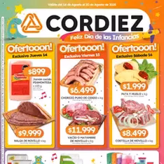 Vista previa del folleto Cordiez ofertas válido desde 14/08/2025