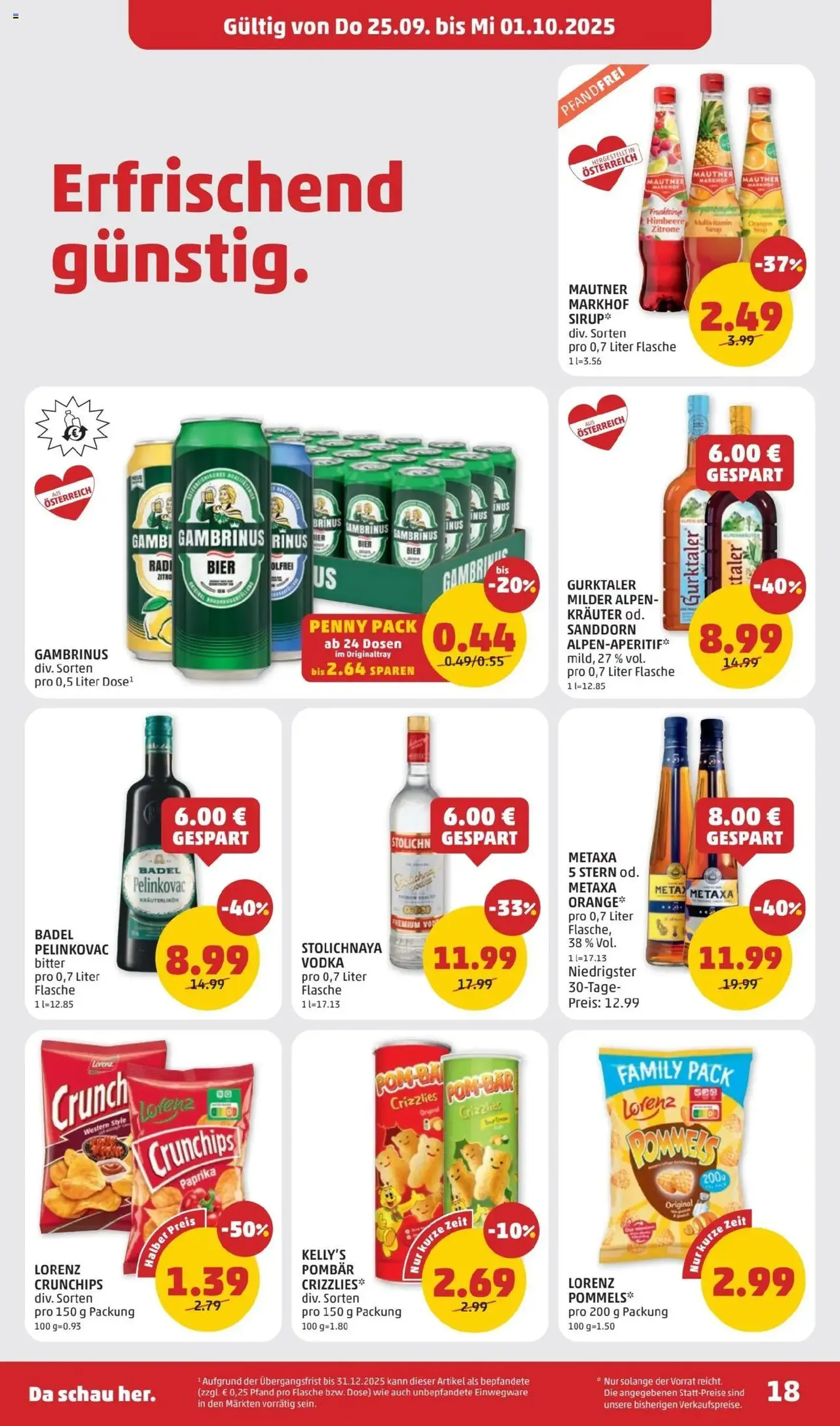 Penny Markt Flugblatt - Gültiger Prospekt ab 25.09.2025, Seite 18 von insgesamt 32