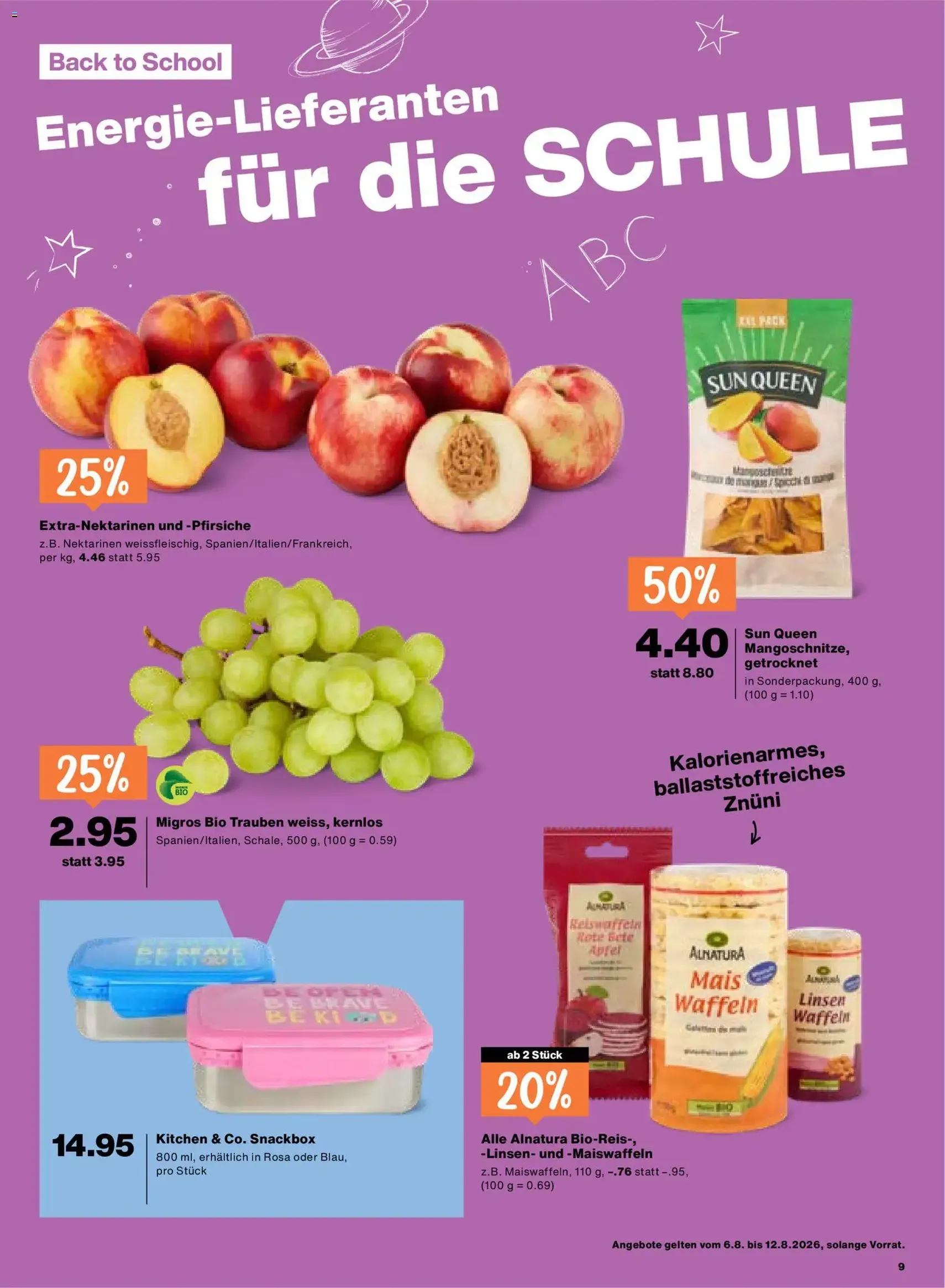 Migros aktionen - Gültiger Prospekt ab 06.08.2026, Seite 9 von insgesamt 24