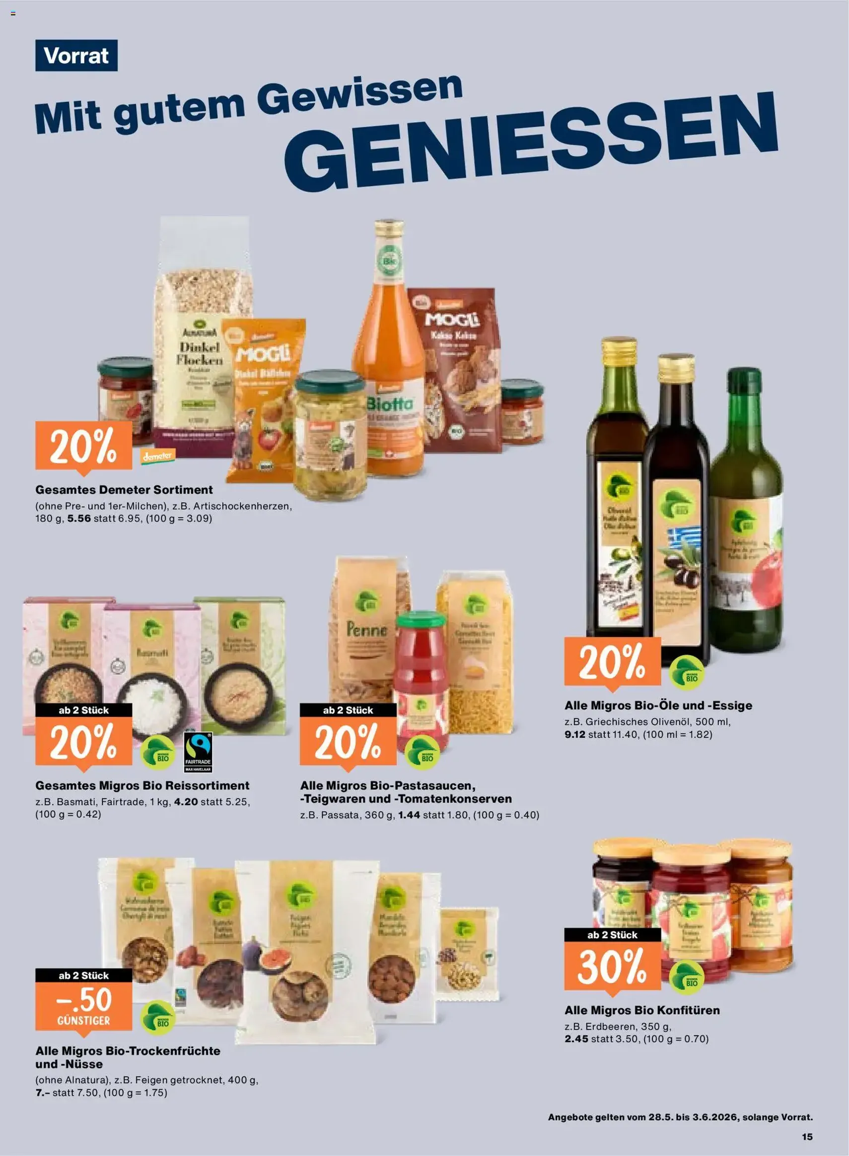 Migros aktionen - Gültiger Prospekt ab 28.05.2026, Seite 15 von insgesamt 24