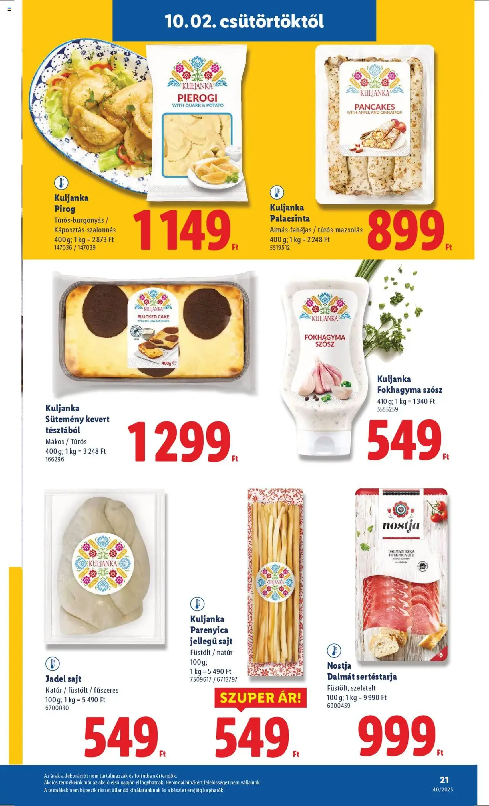Lidl Akciós újság - 2025.10.02. érvényes szórólap 21 oldal 76 oldalból Lidl Akciós újság - 2025.10.02. érvényes szórólap 21 oldal 76 oldalból