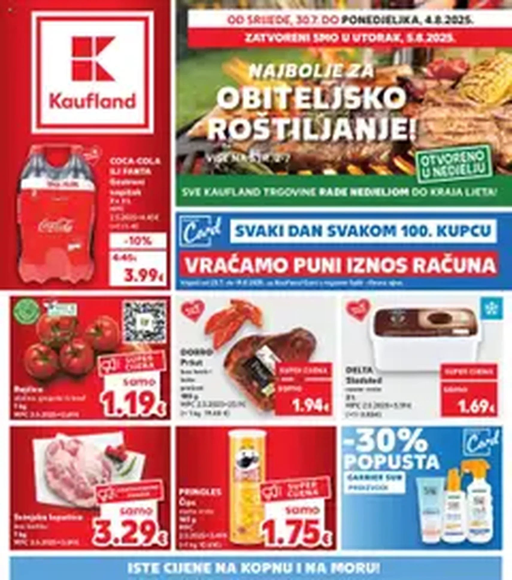 Kaufland HR - Split-Ravne njive - 2025.07.30. érvényes szórólap 1 oldal 1 oldalból
