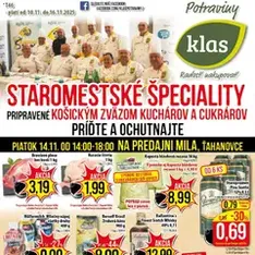 Klas leták - náhľad letáku platný od 10.11.2025