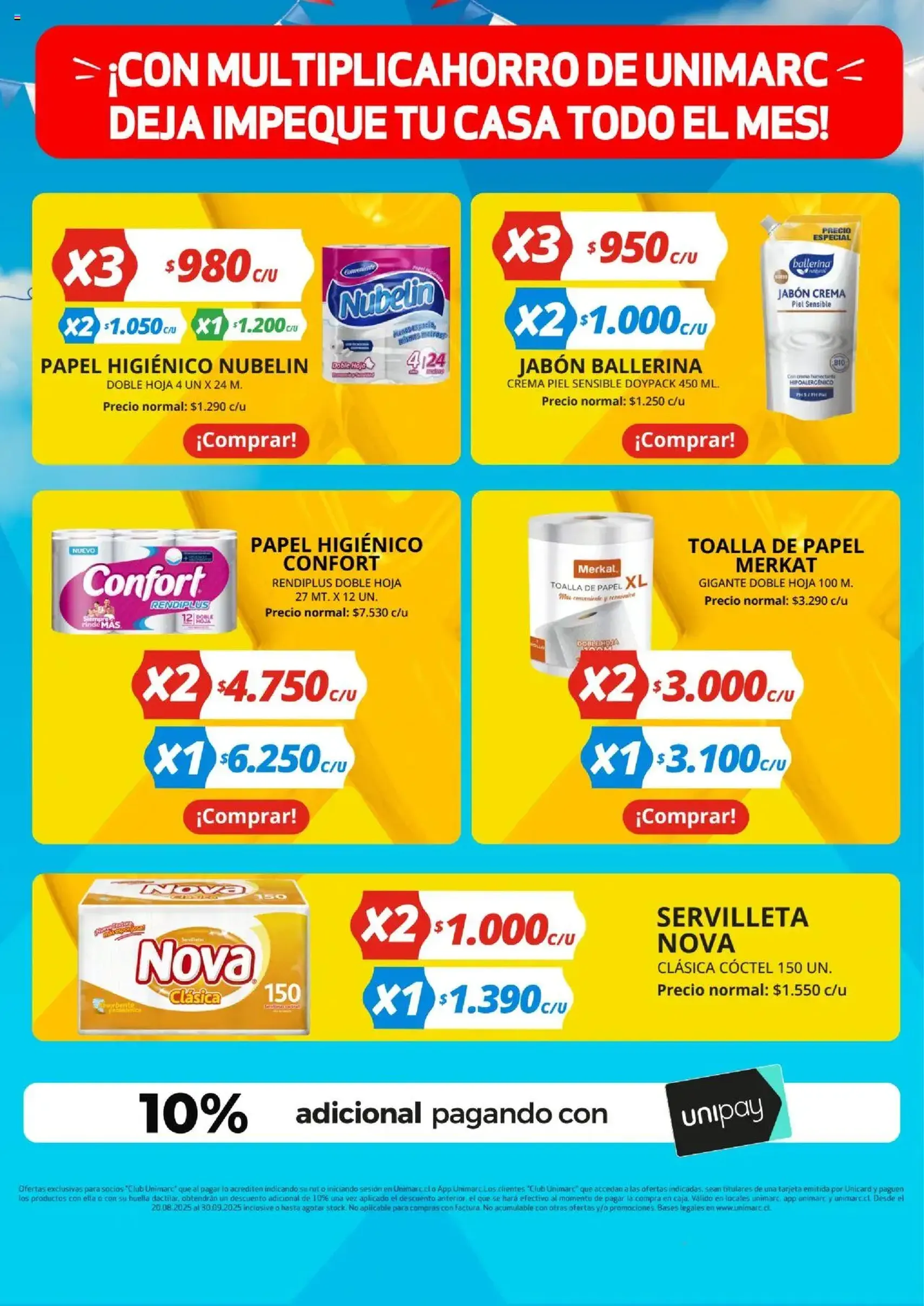 Unimarc ofertas - folleto válido desde 19.08.2025 página 10 de 11 Unimarc ofertas - folleto válido desde 19.08.2025 página 10 de 11