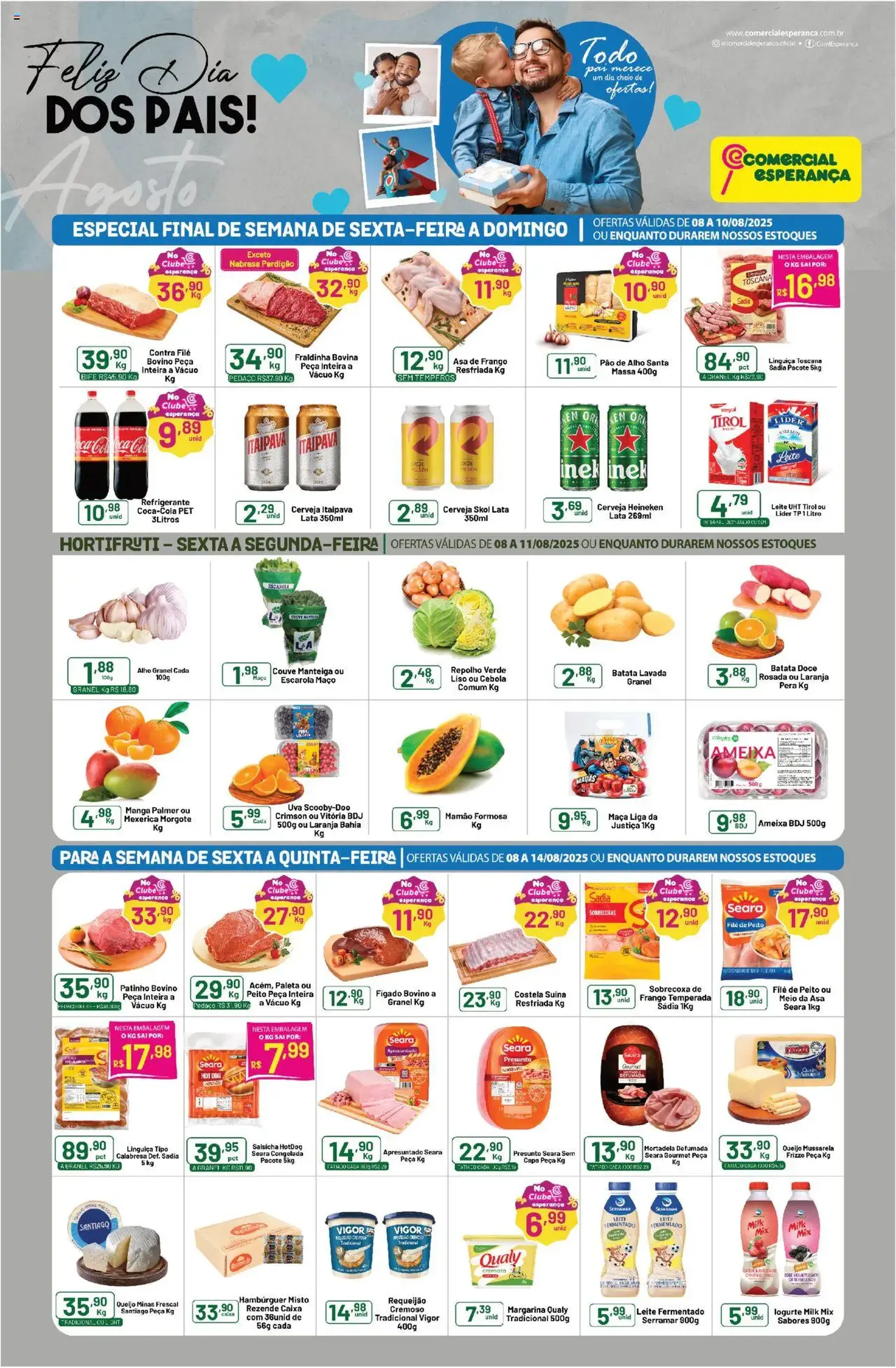 Comercial Esperança - Ofertas da semana - folheto válido a partir de 08/08/2025 página 1 de 2
