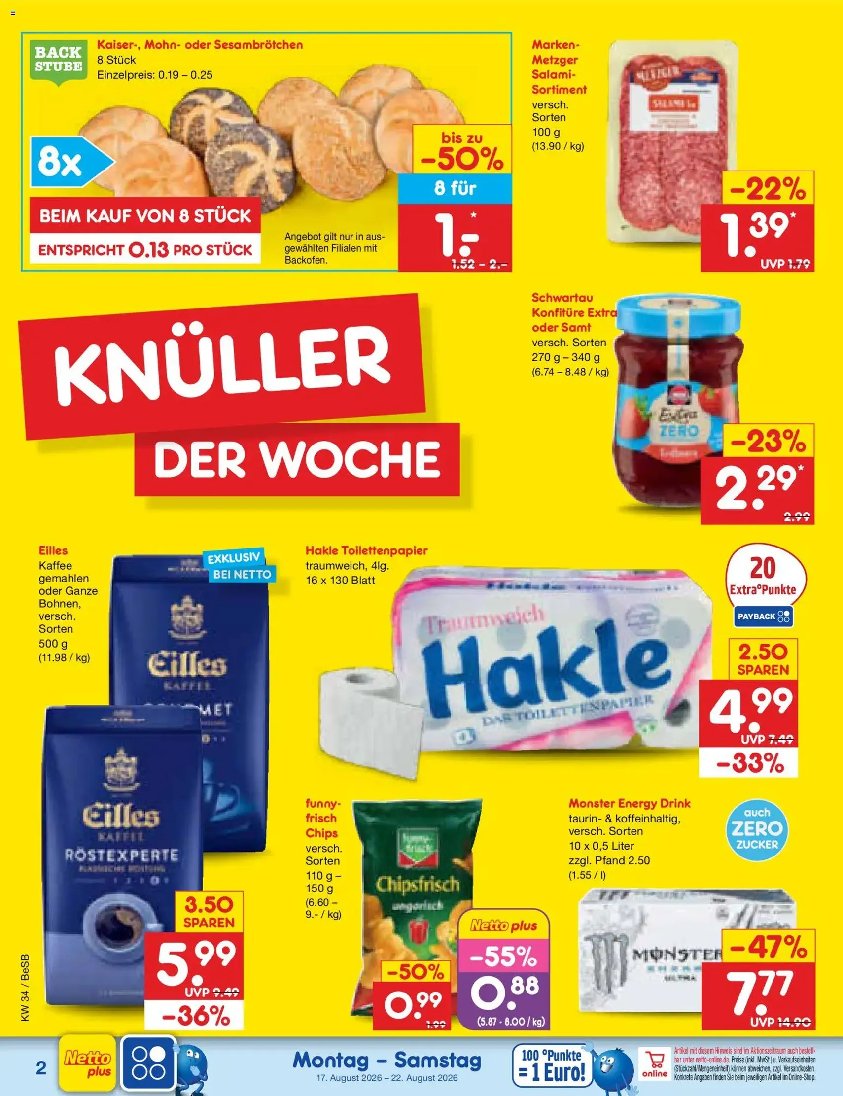 Netto Marken-Discount Prospekt - Gültiger Prospekt ab 17.08.2026, Seite 2 von insgesamt 65
