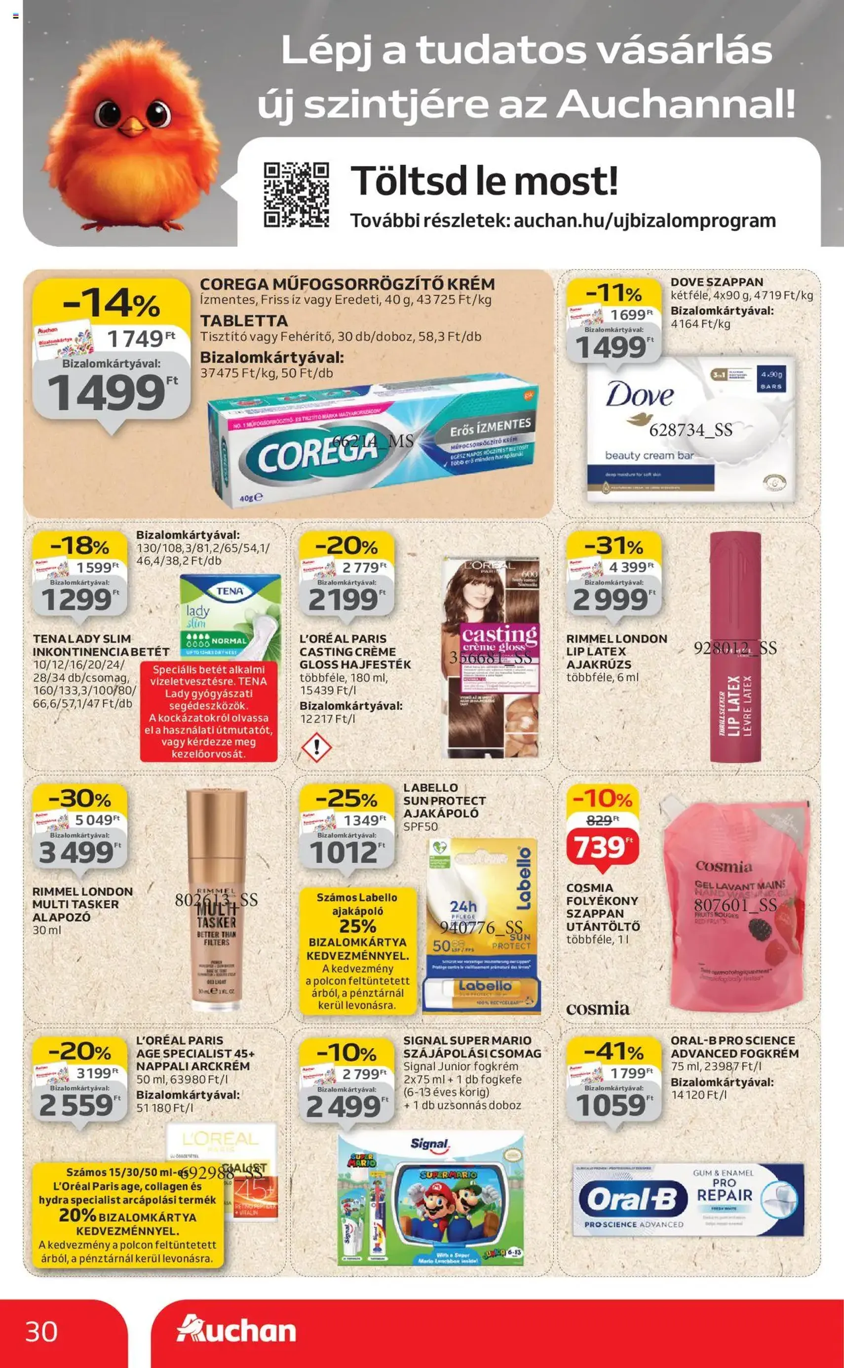 Auchan Akciós újság - 2025.08.07. érvényes szórólap 30 oldal 54 oldalból Auchan Akciós újság - 2025.08.07. érvényes szórólap 30 oldal 54 oldalból