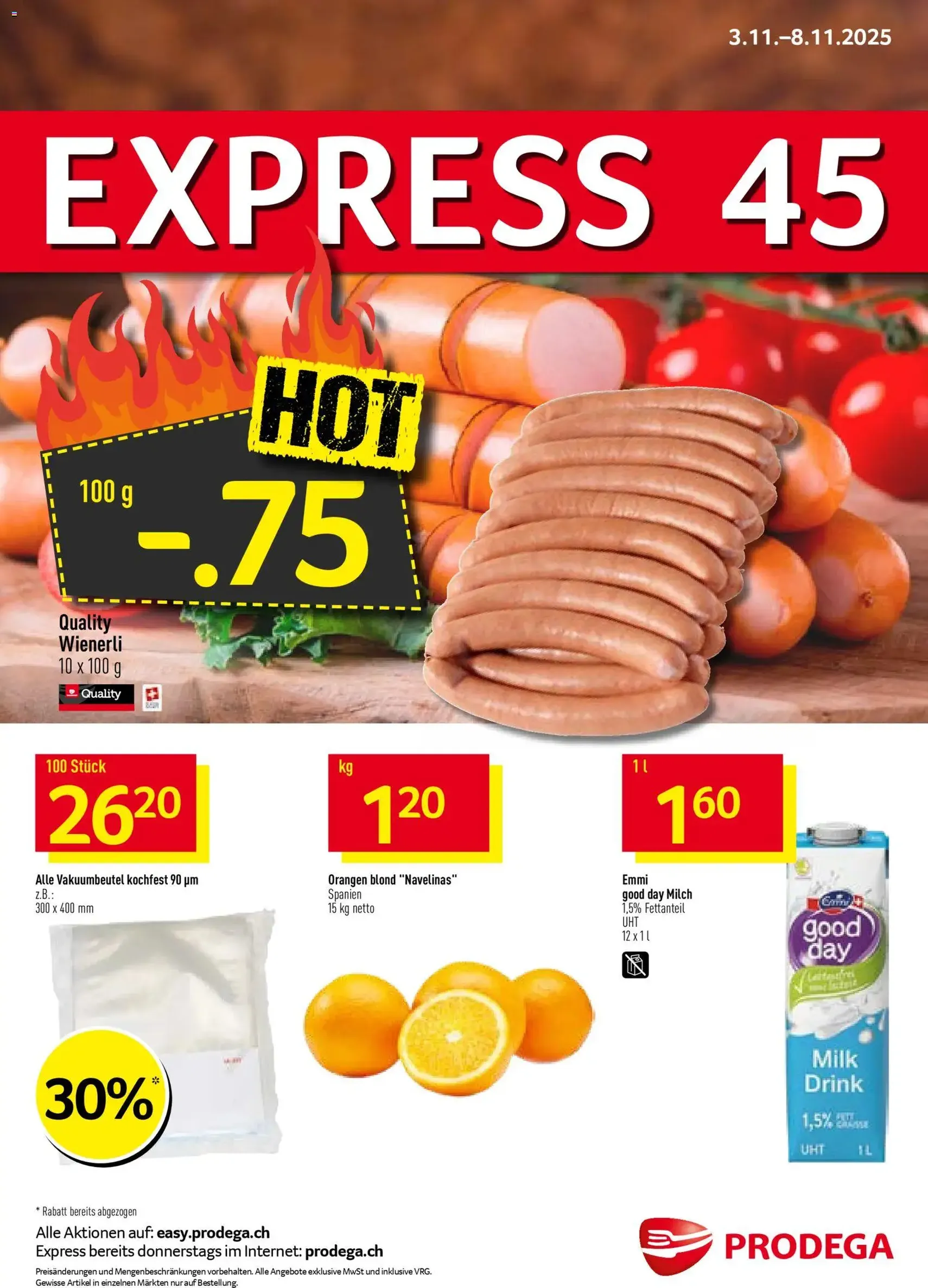 Prodega Aktionen - Gültiger Prospekt ab 03.11.2025, Seite 1 von insgesamt 40