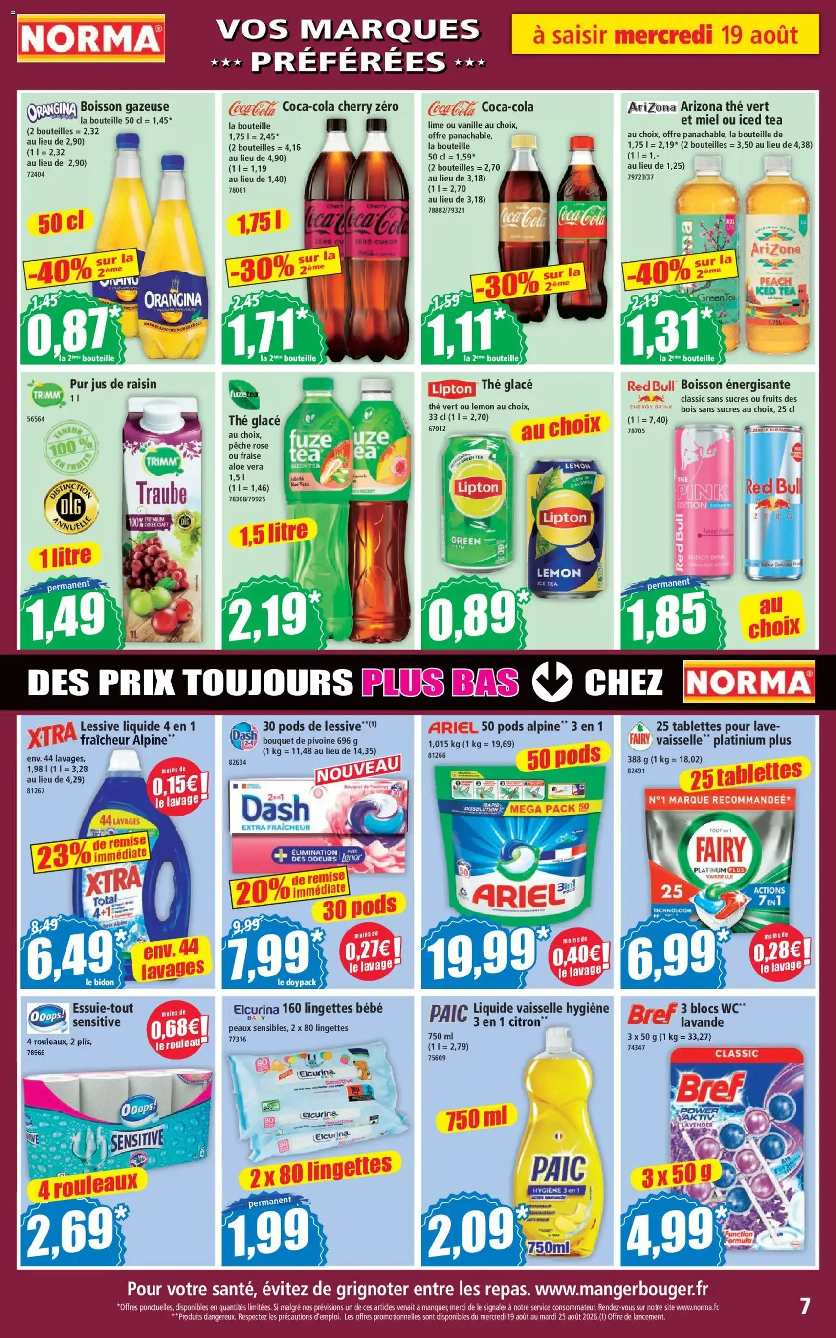 Norma catalogue - brochure valable à partir du 19/08/2026, page 7 sur 12