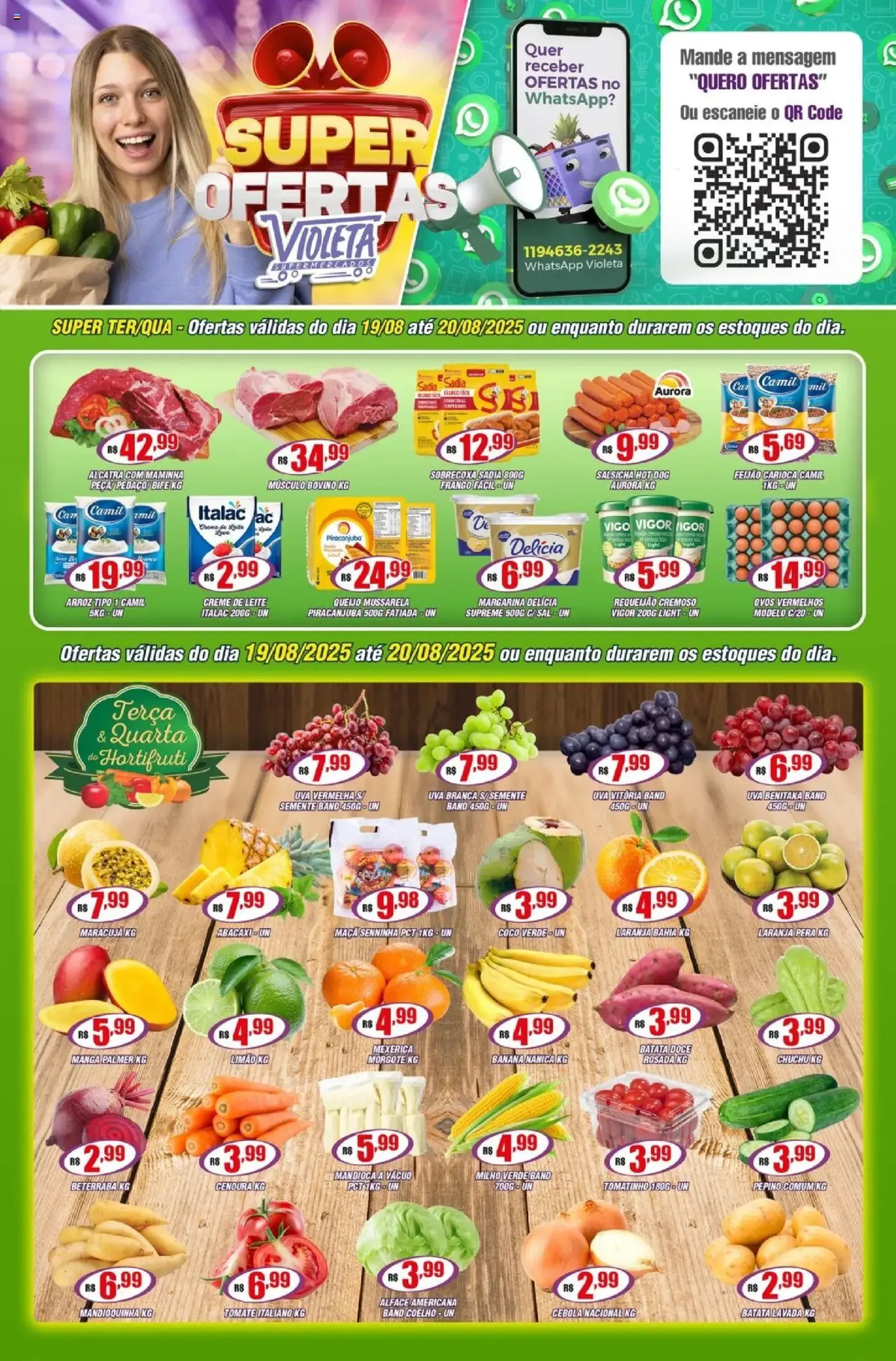 Violeta Supermercados - Ofertas da semana - folheto válido a partir de 19/08/2025 página 1 de 4