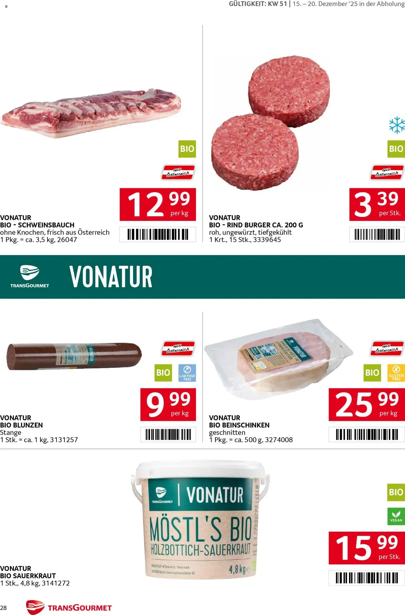 Transgourmet Flugblatt - Gültiger Prospekt ab 15.12.2025, Seite 27 von insgesamt 39