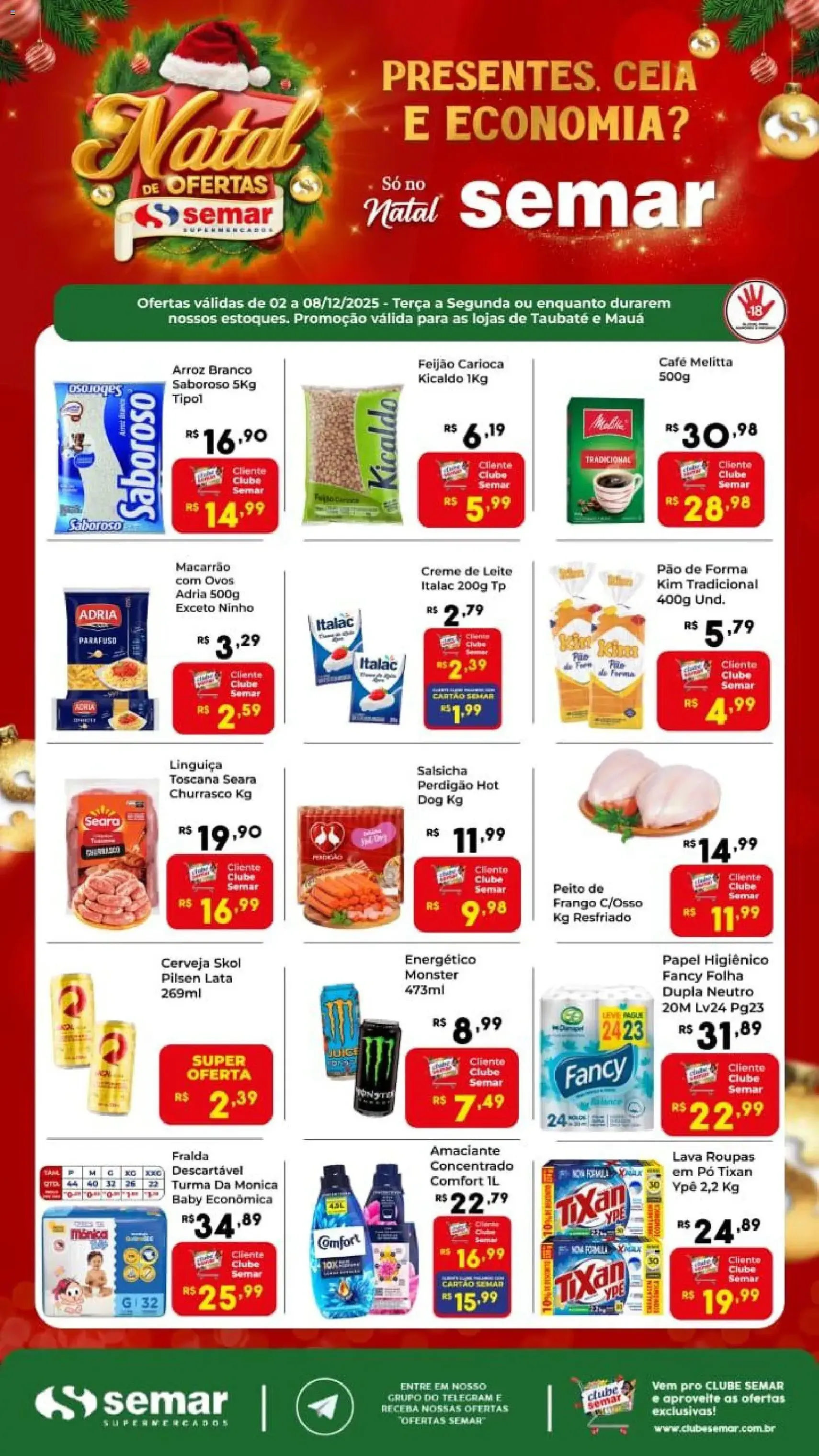 Semar Supermercado - Ofertas da semana - folheto válido a partir de 02/12/2025 página 1 de 1