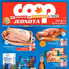 COOP Jednota leták - náhľad letáku platný od 04.09.2025