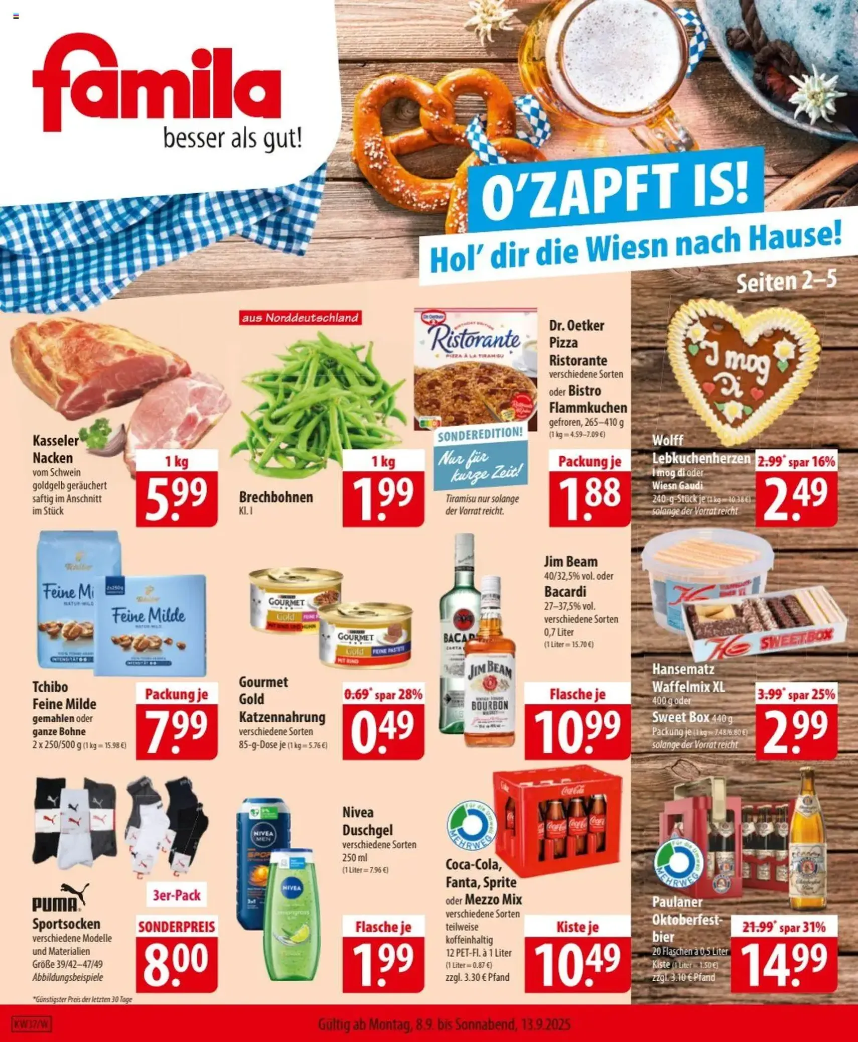 Famila Prospekt - Gültiger Prospekt ab 08.09.2025, Seite 1 von insgesamt 24 Famila Prospekt - Gültiger Prospekt ab 08.09.2025, Seite 1 von insgesamt 24