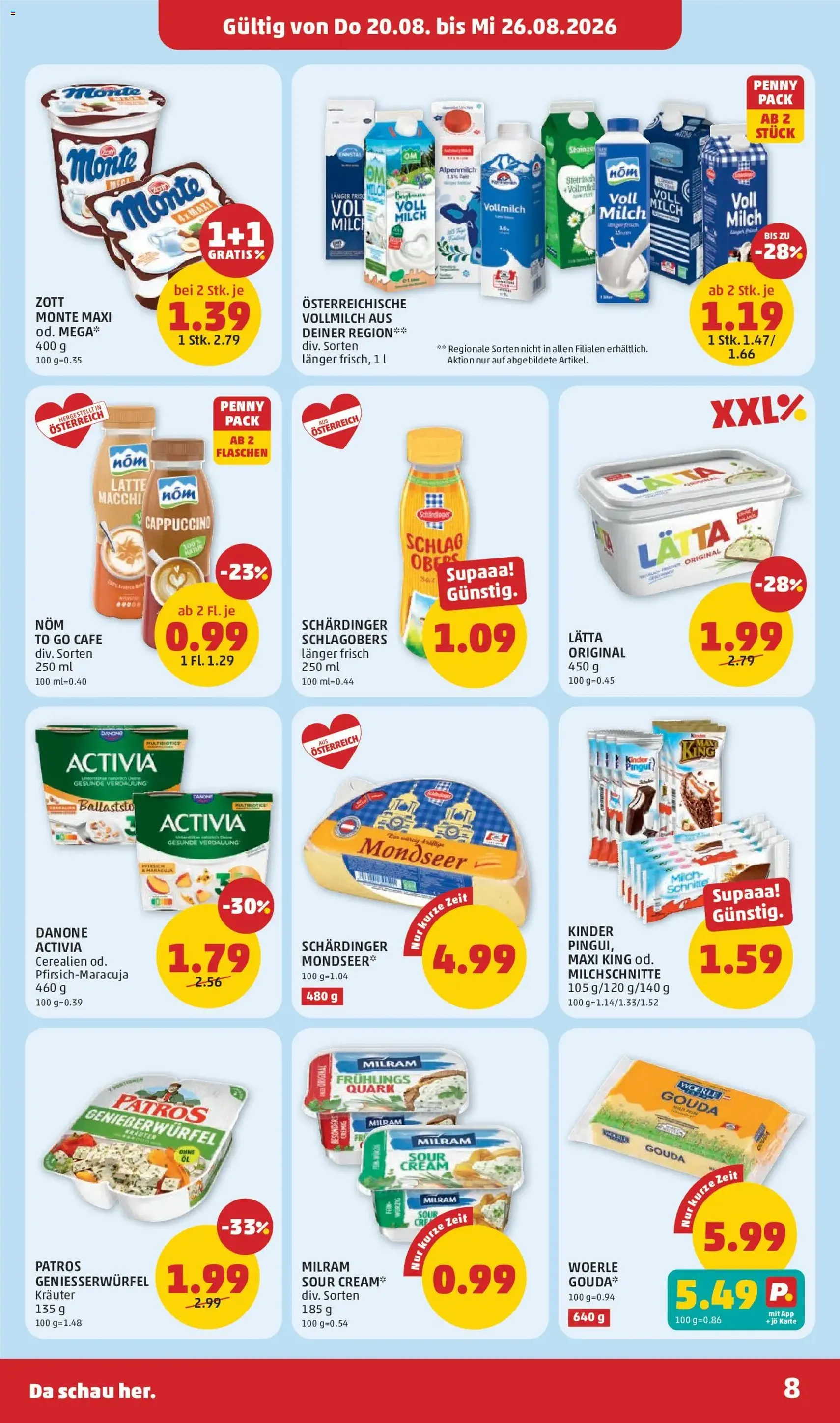 Penny Markt Flugblatt - Gültiger Prospekt ab 20.08.2026, Seite 8 von insgesamt 28