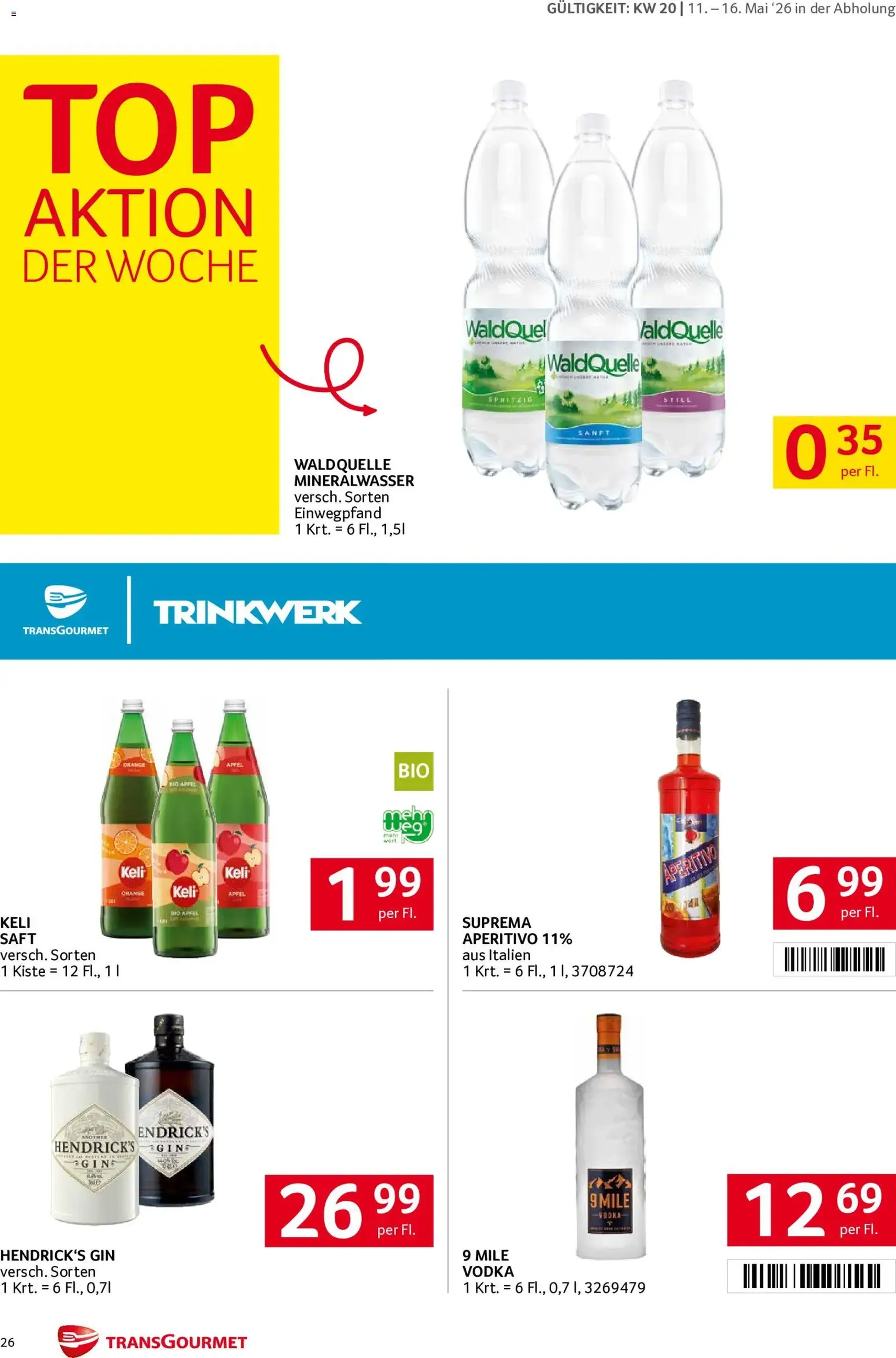 Transgourmet Flugblatt - Gültiger Prospekt ab 11.05.2026, Seite 26 von insgesamt 40